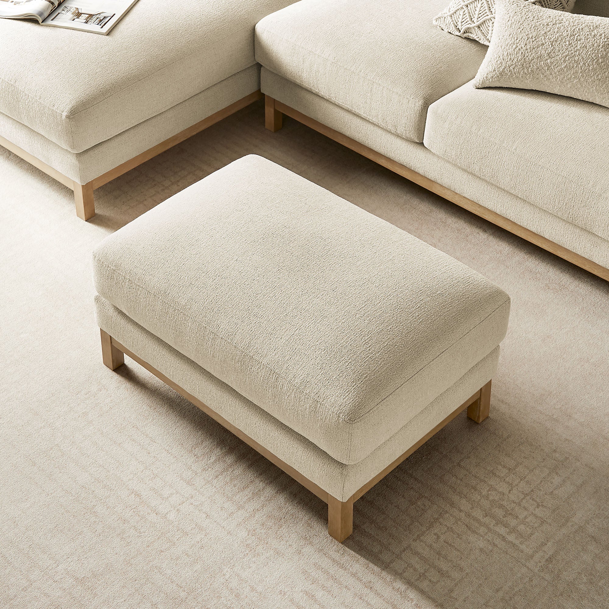 Modway Roscoe Fabric Ottoman