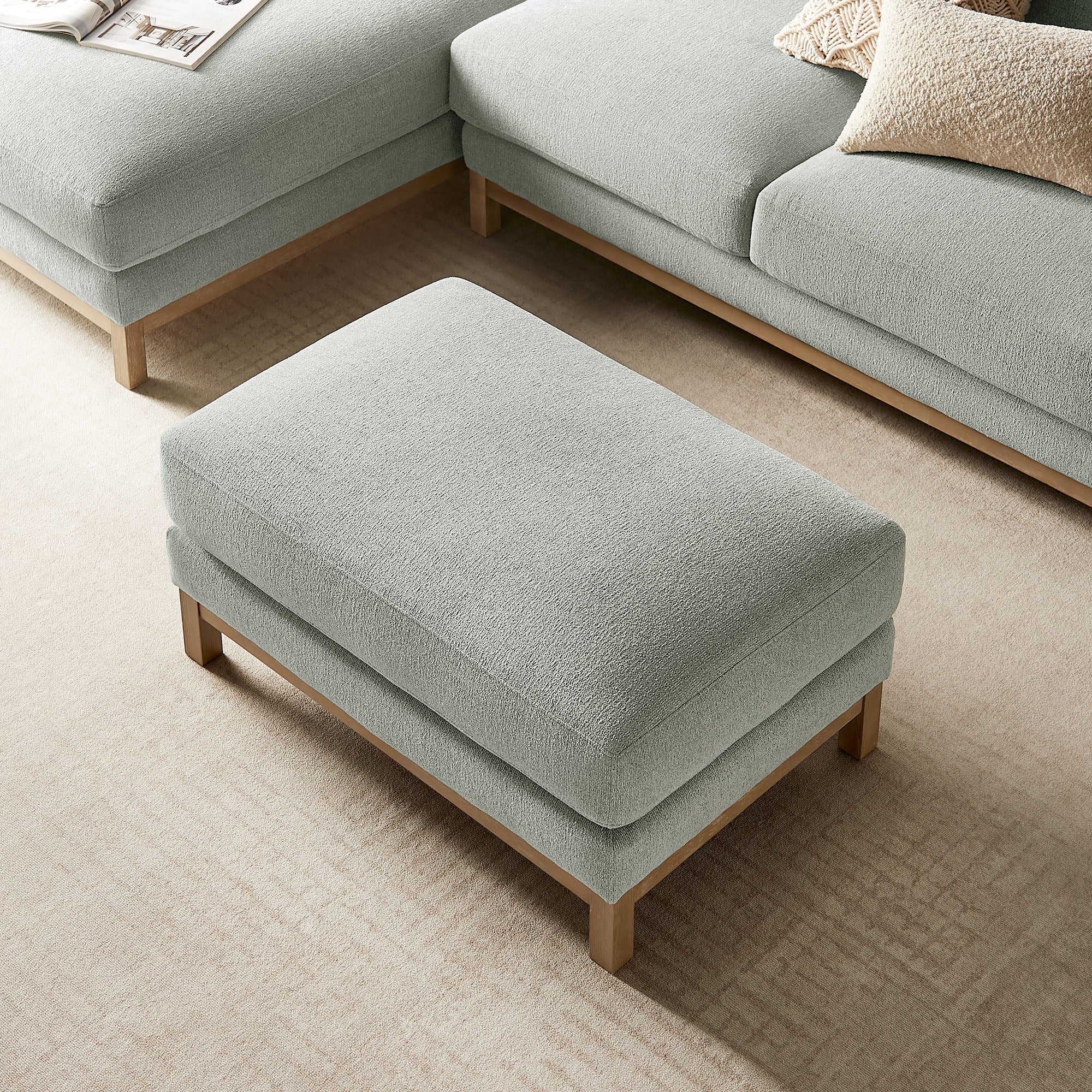 Modway Roscoe Fabric Ottoman