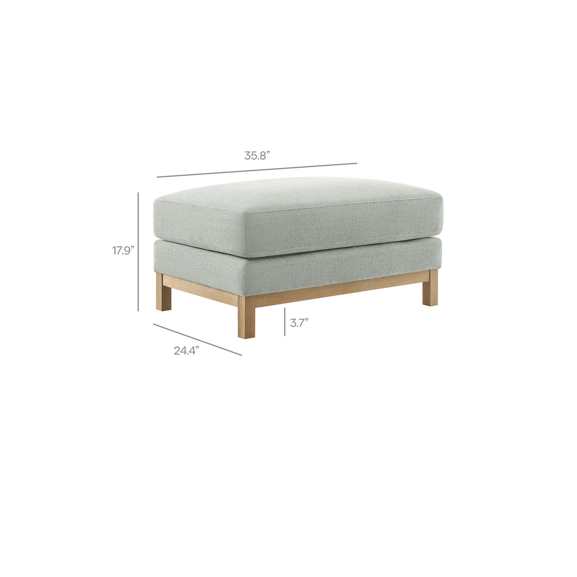 Modway Roscoe Fabric Ottoman