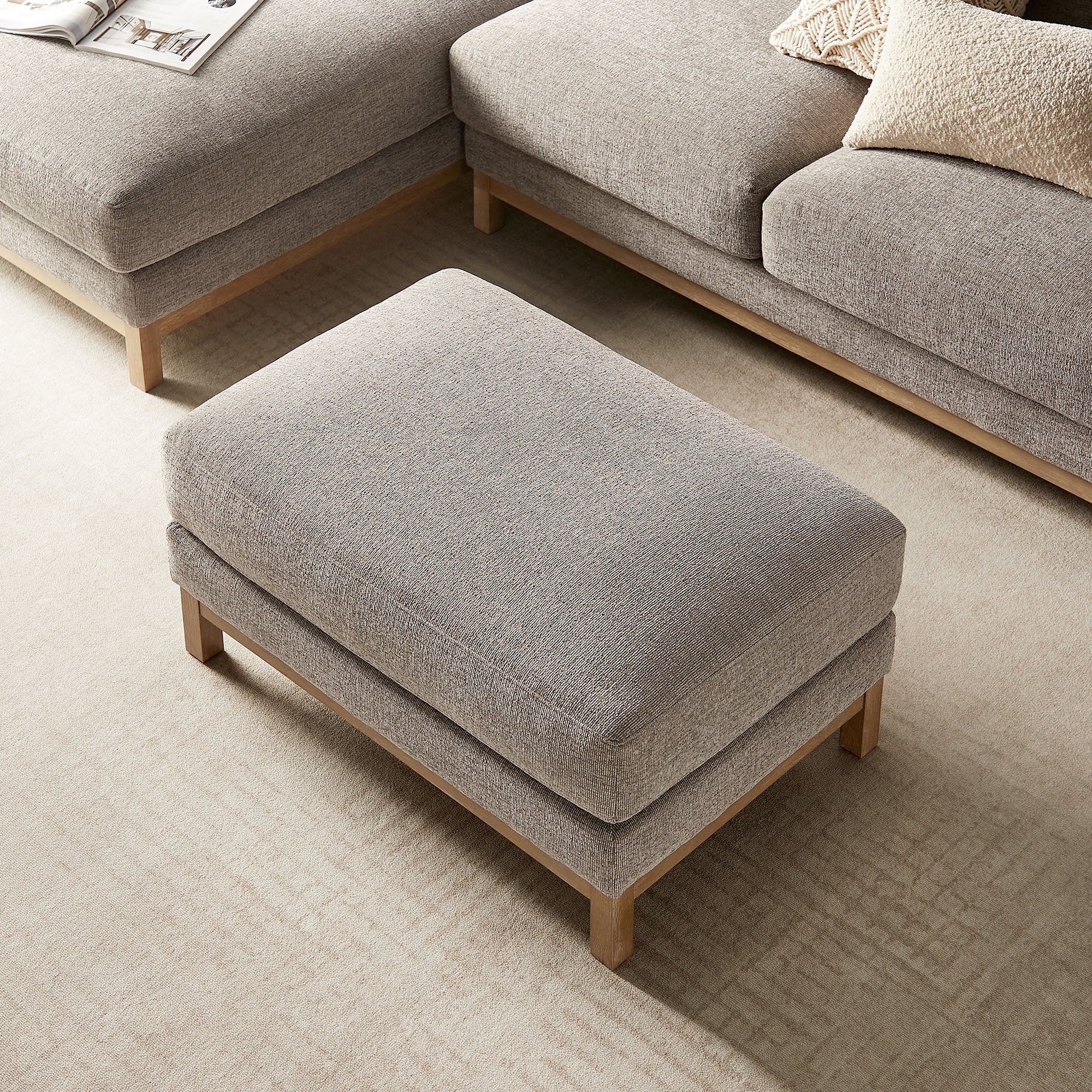 Modway Roscoe Fabric Ottoman