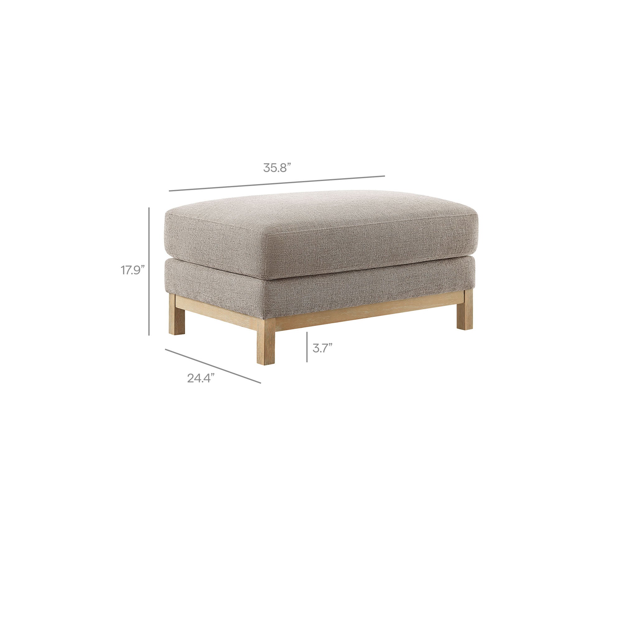 Modway Roscoe Fabric Ottoman
