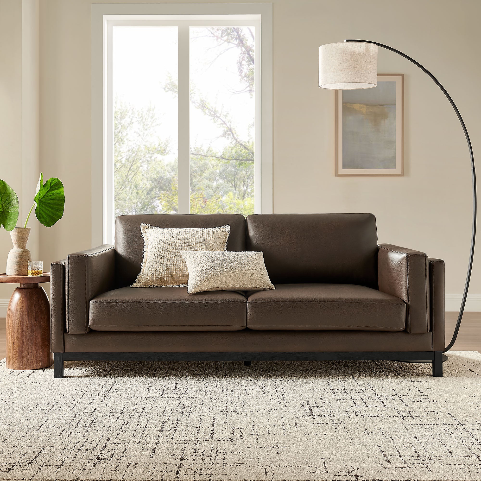 Modway Roscoe 81 inch Vegan Leather Sofa