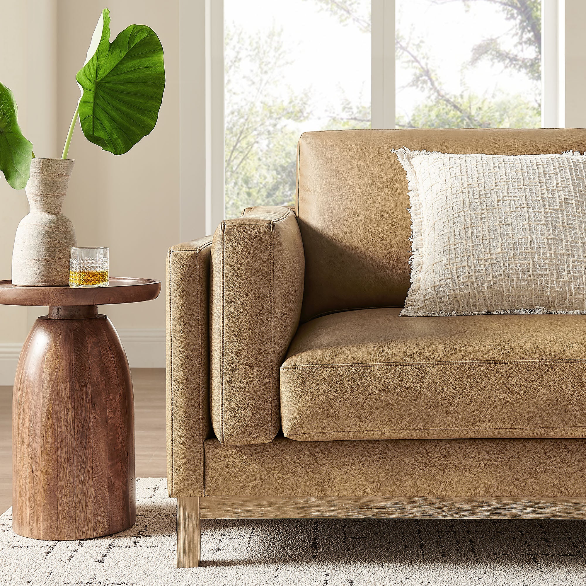 Modway Roscoe 81 inch Vegan Leather Sofa