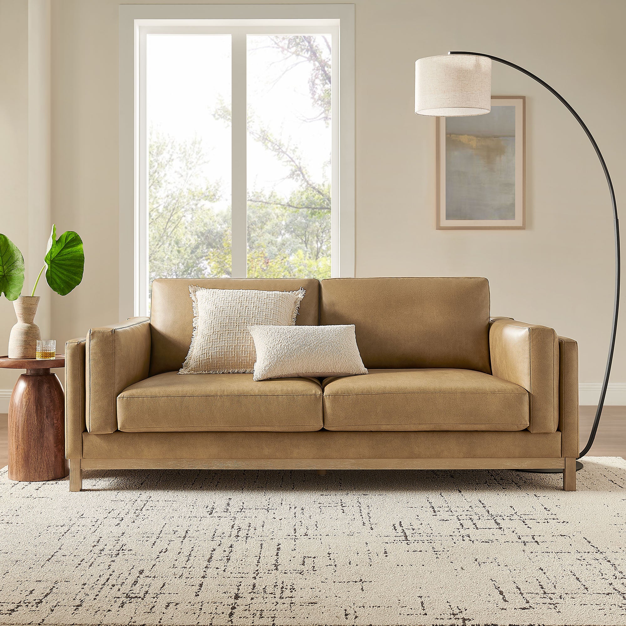 Modway Roscoe 81 inch Vegan Leather Sofa