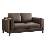 Modway Roscoe 63 inch Vegan Leather Loveseat