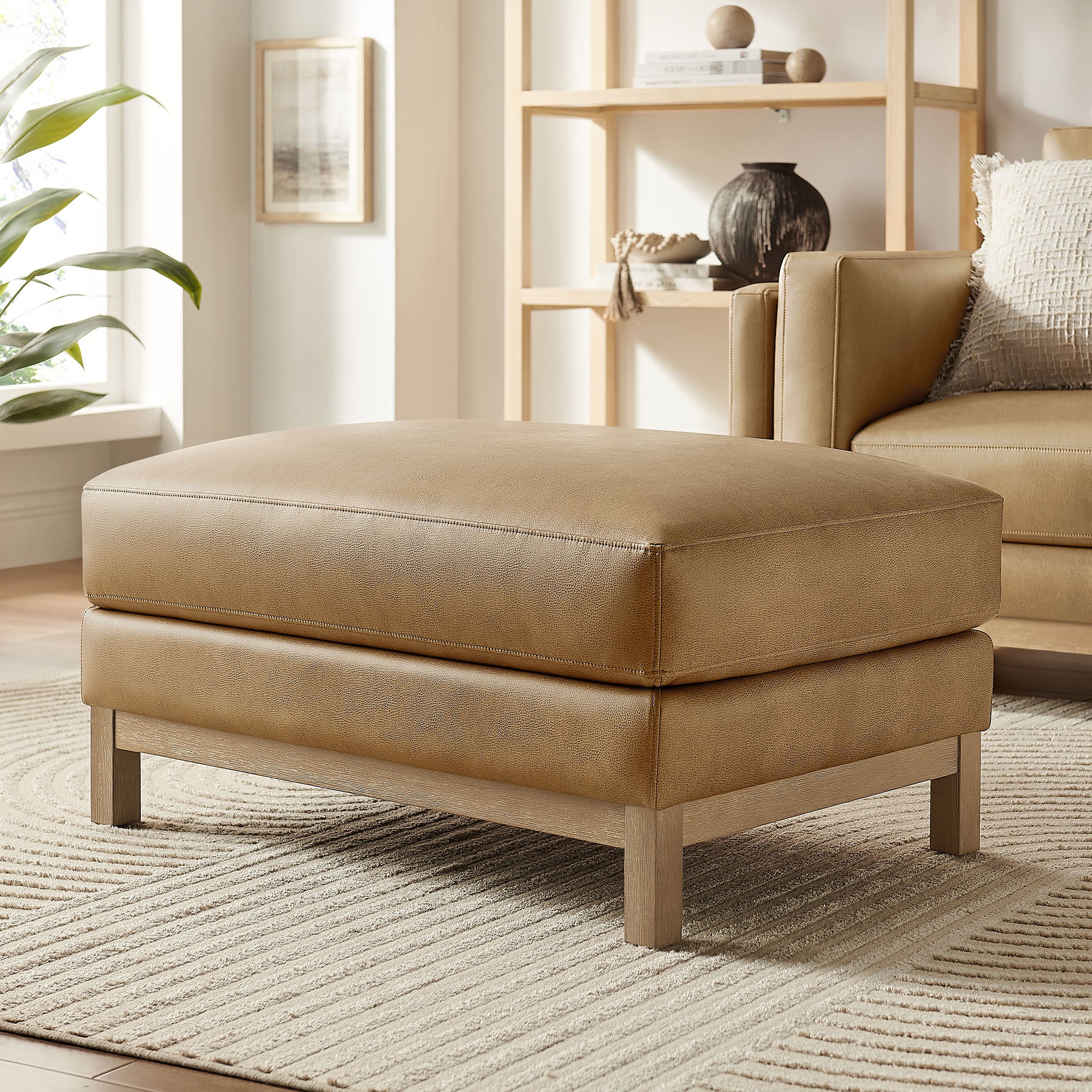 Modway Roscoe Vegan Leather Ottoman