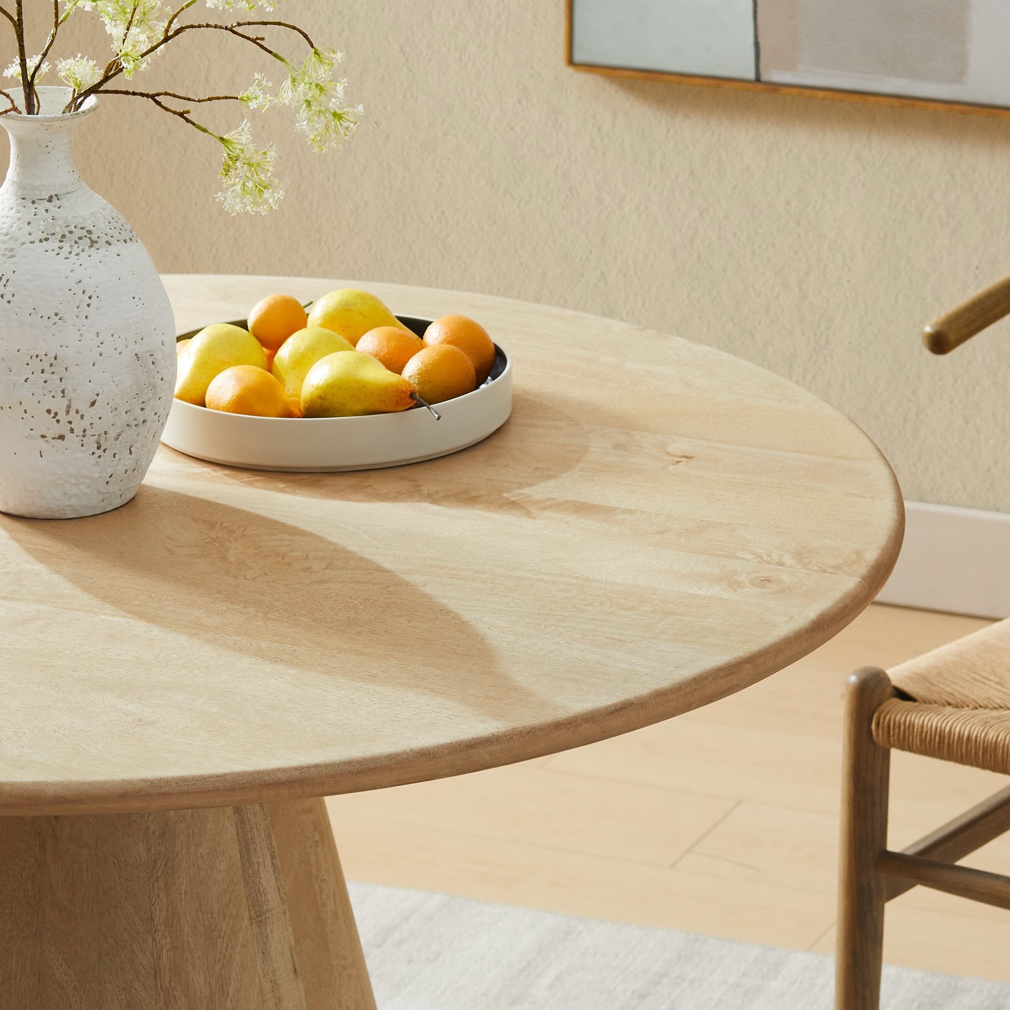 Modway Sabelle 47" Round Wood Dining Table