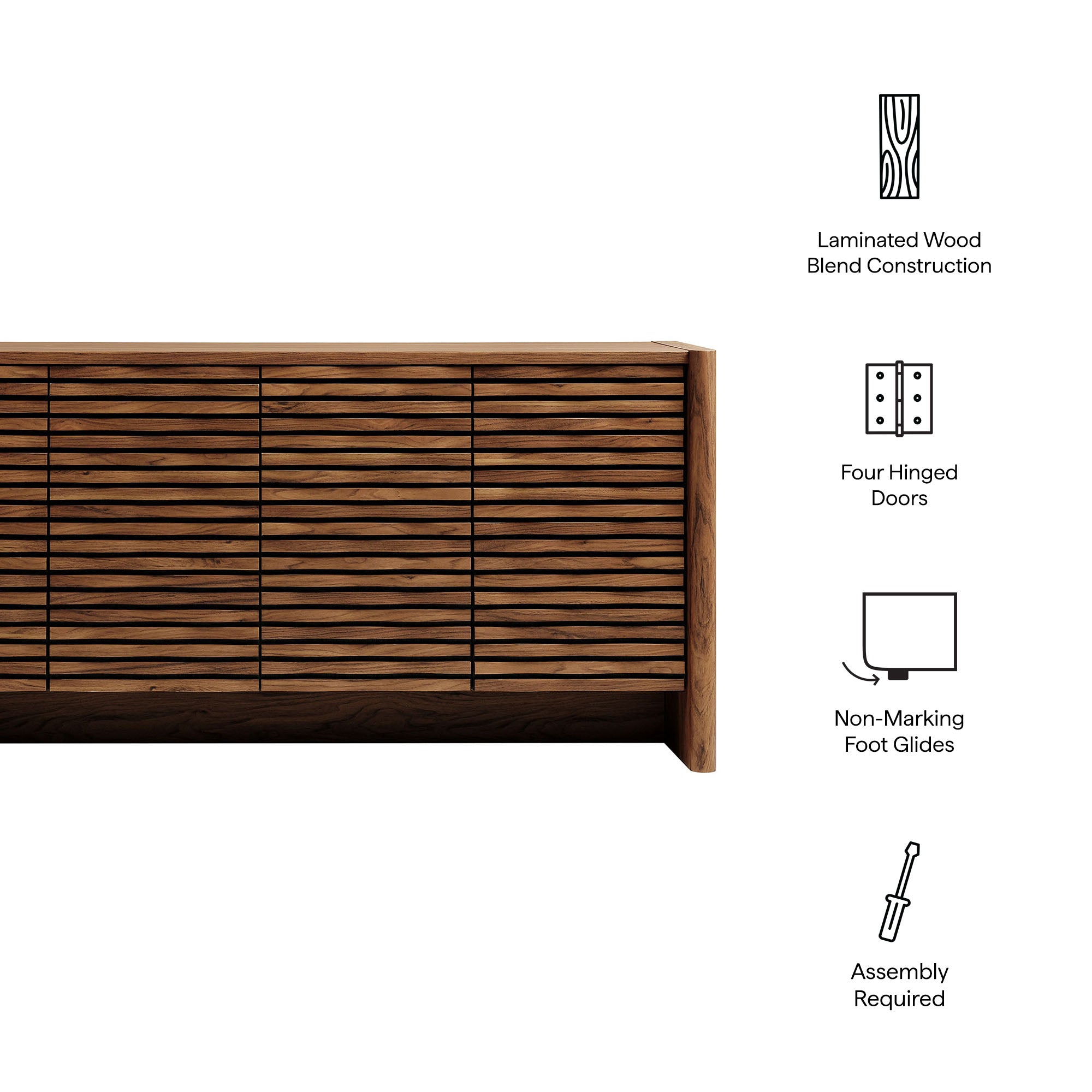Modway Emric Wave 66" 4-Door Sideboard