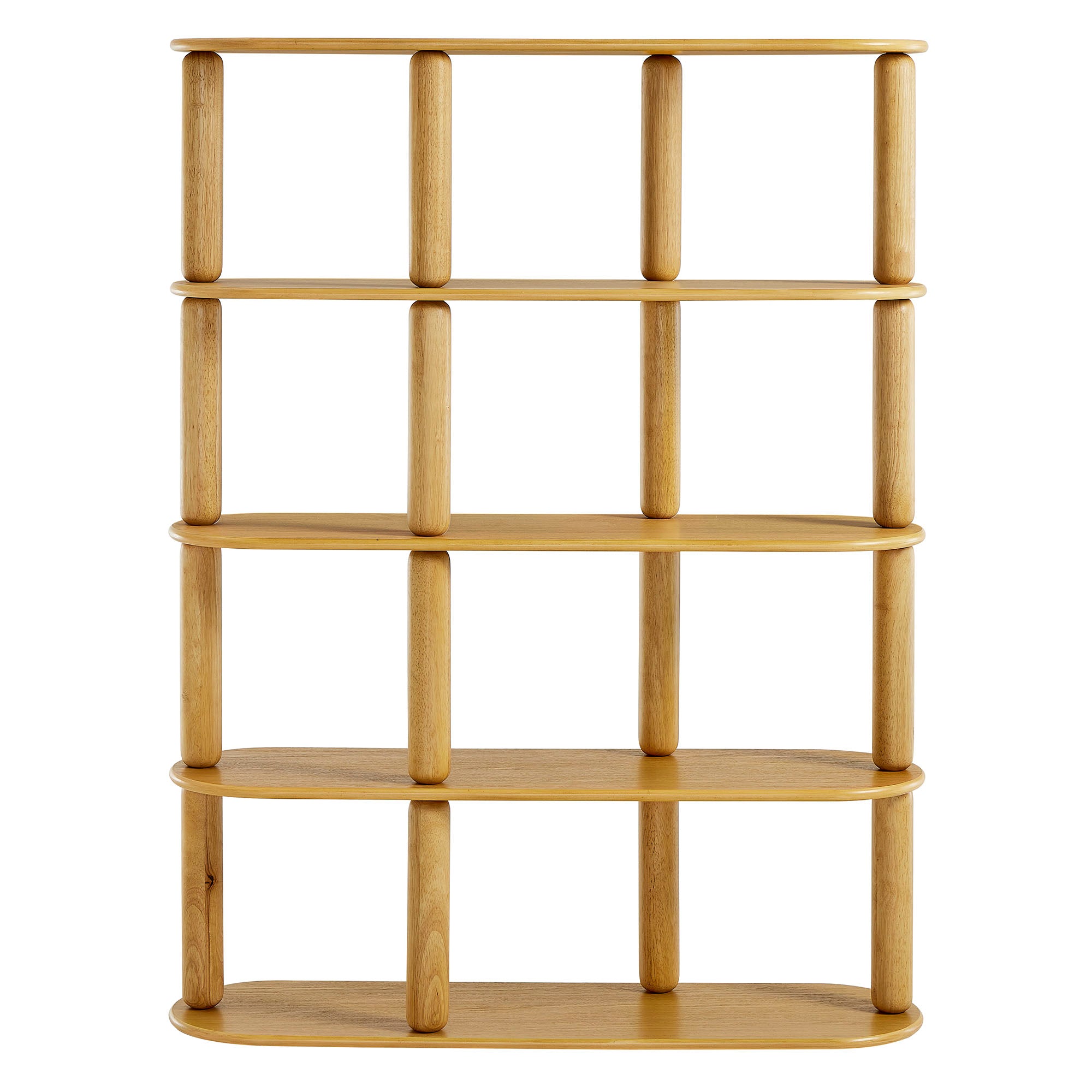 Modway Arcus 4-Tier Oval Wood Bookshelf