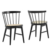 Modway Lykke Curved Spindle Back Dining Chairs Set of 2