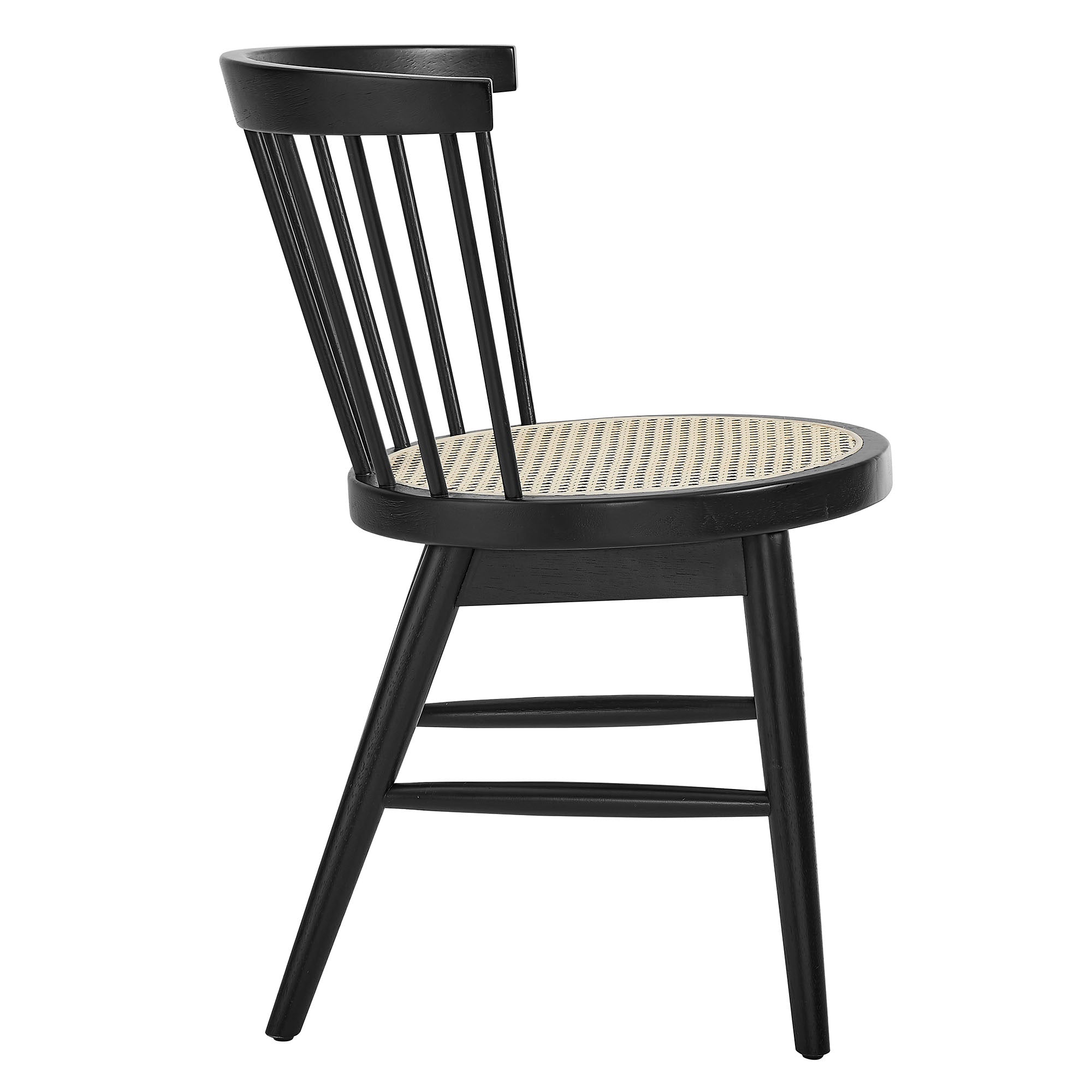 Modway Lykke Curved Spindle Back Dining Chairs Set of 2