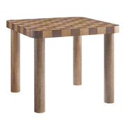 Modway Oscar 36 Inch Square Checkered Dining Table