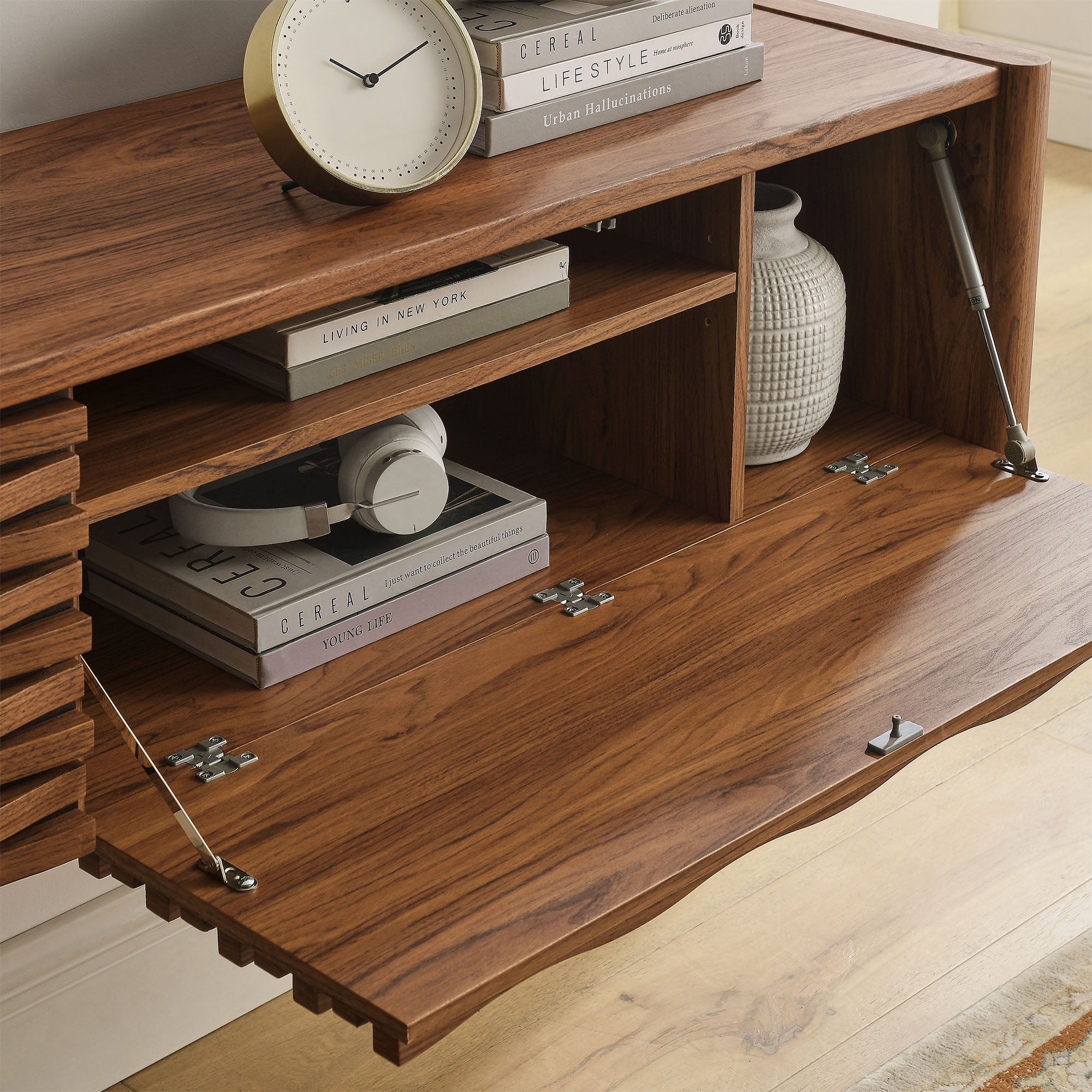 Modway Emric Wave 71" Wall-Mounted TV Cabinet