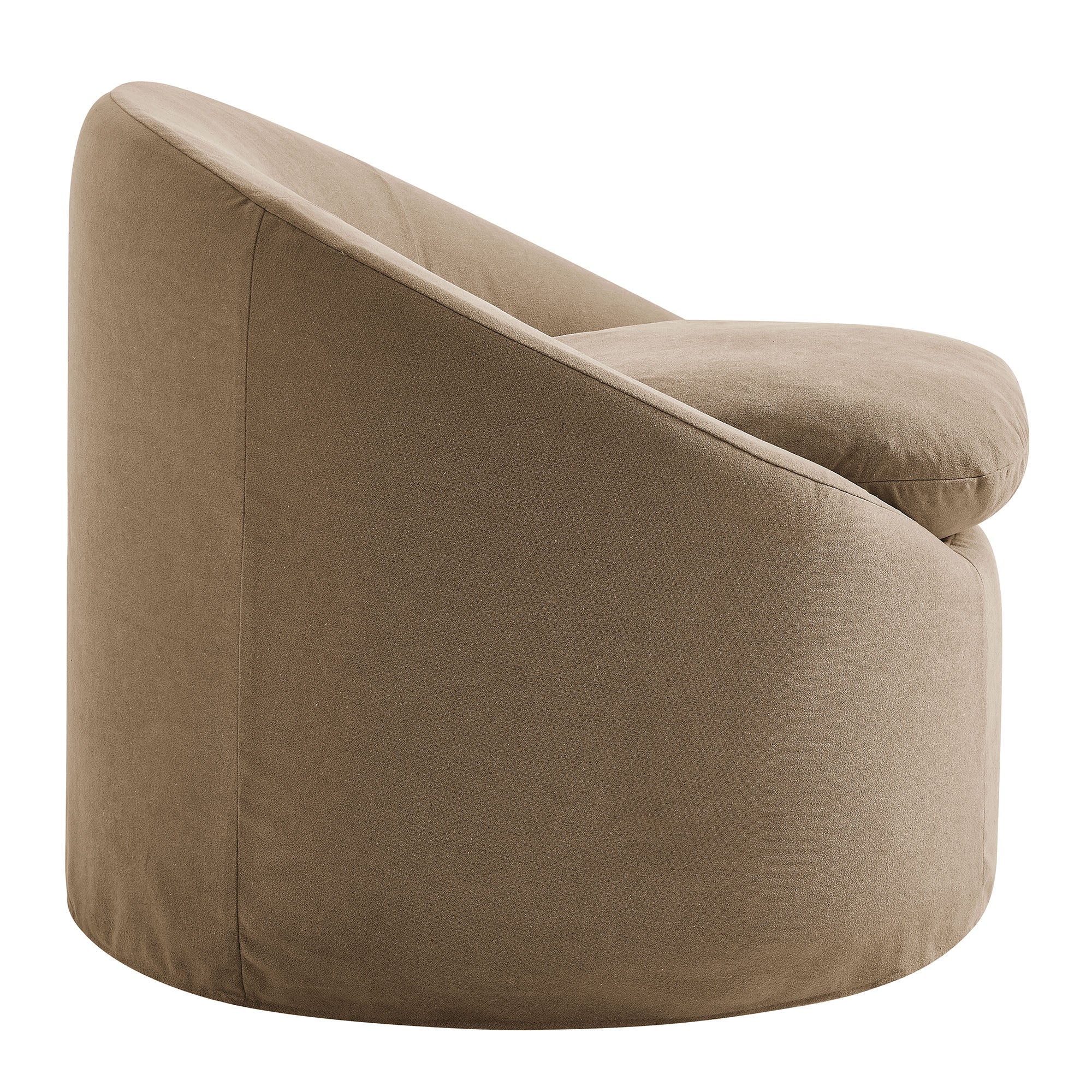Modway EEI-7358 Sadie Slipcovered Linen-Blend Round Accent Chair