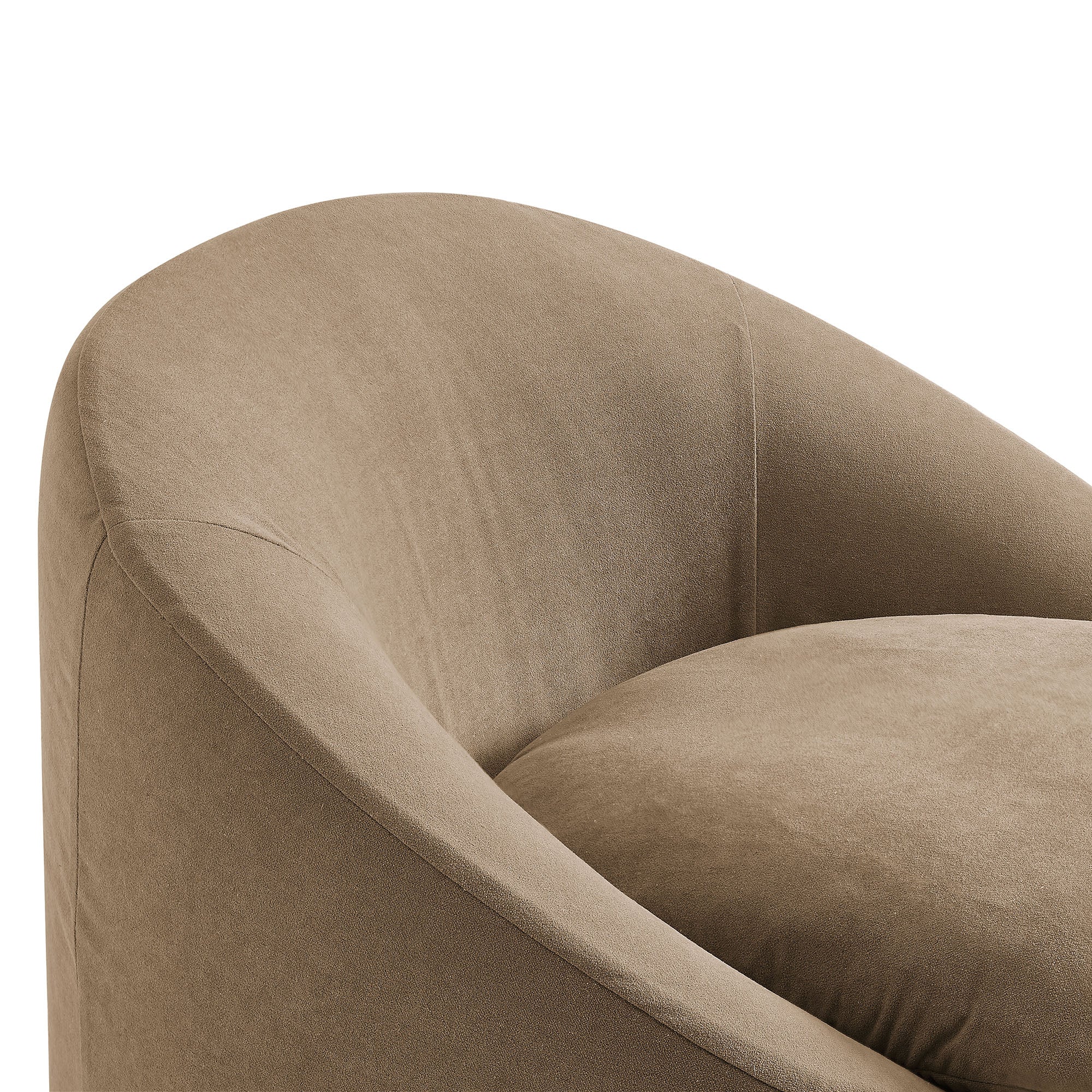 Modway EEI-7358 Sadie Slipcovered Linen-Blend Round Accent Chair