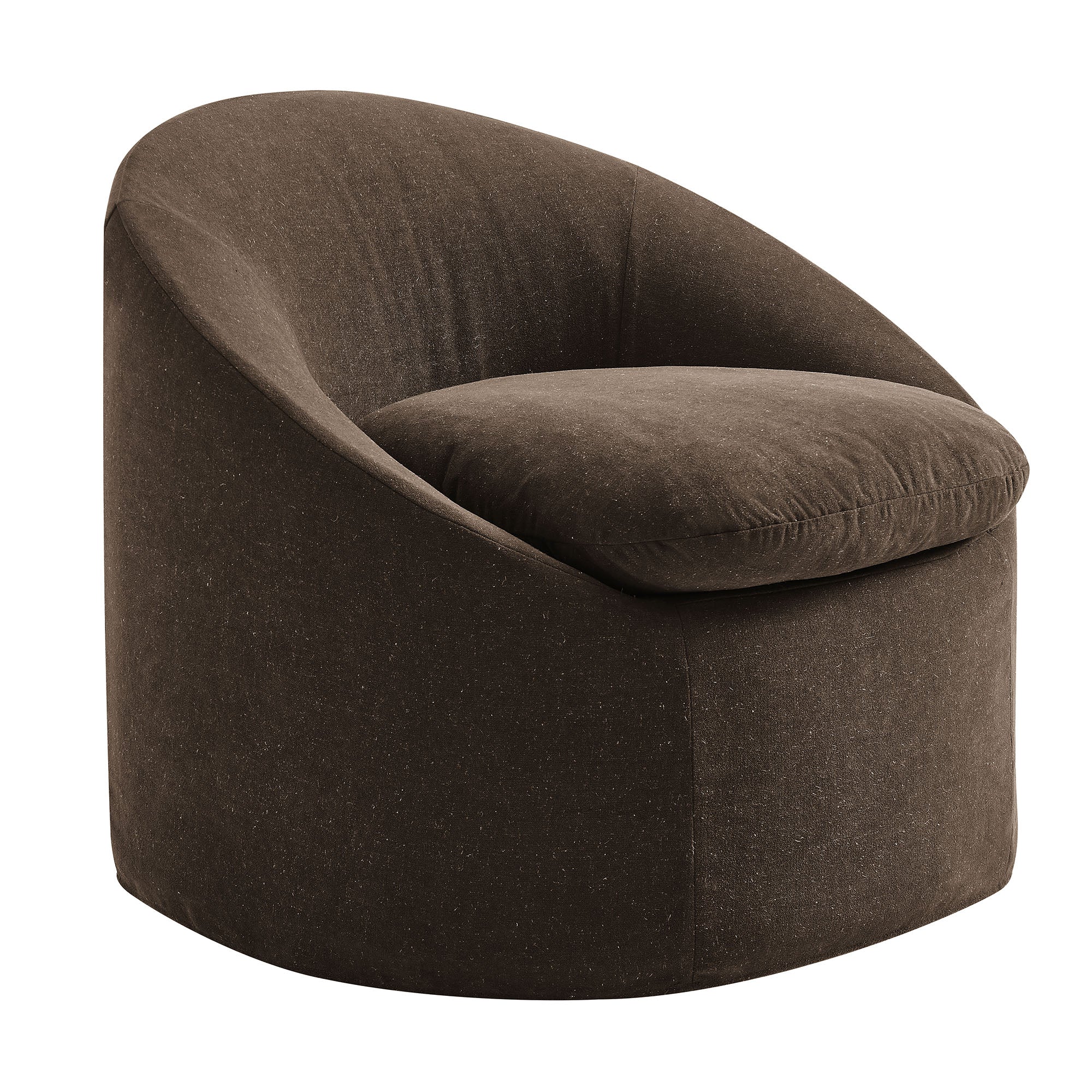 Modway EEI-7358 Sadie Slipcovered Linen-Blend Round Accent Chair