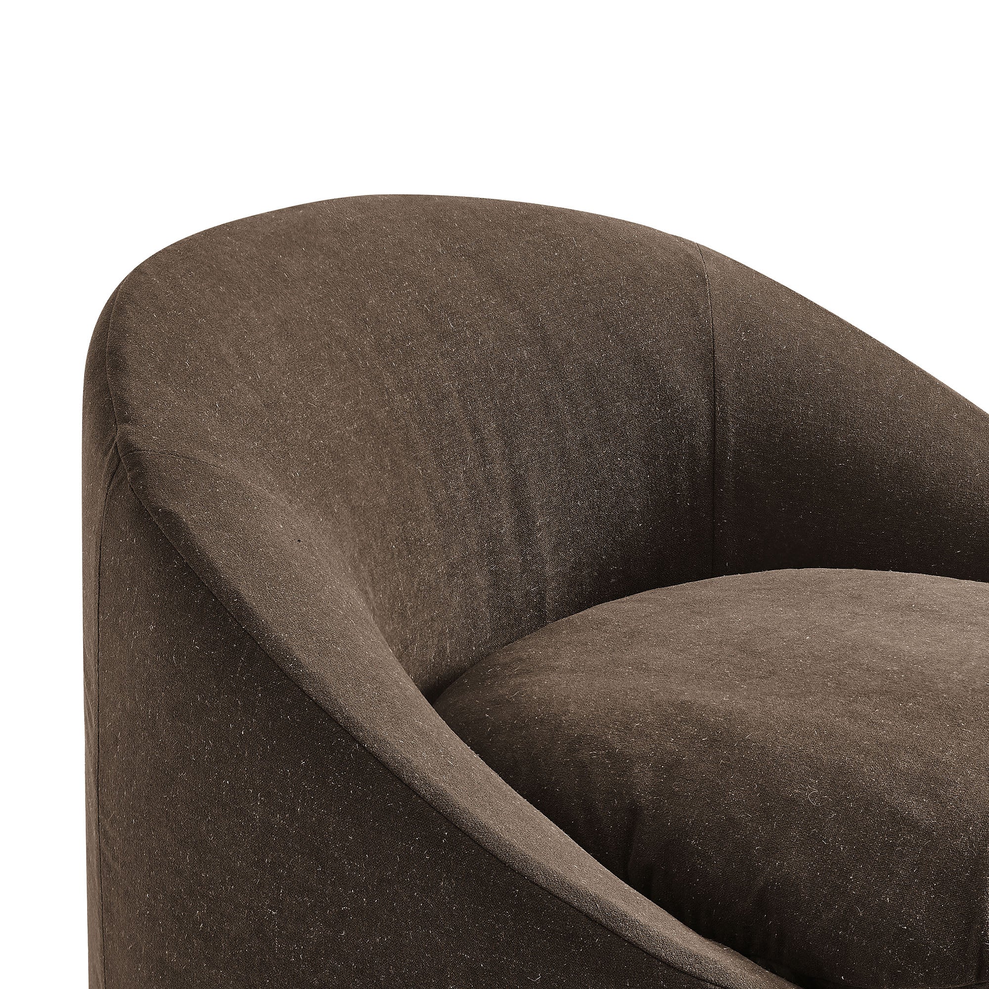 Modway EEI-7358 Sadie Slipcovered Linen-Blend Round Accent Chair