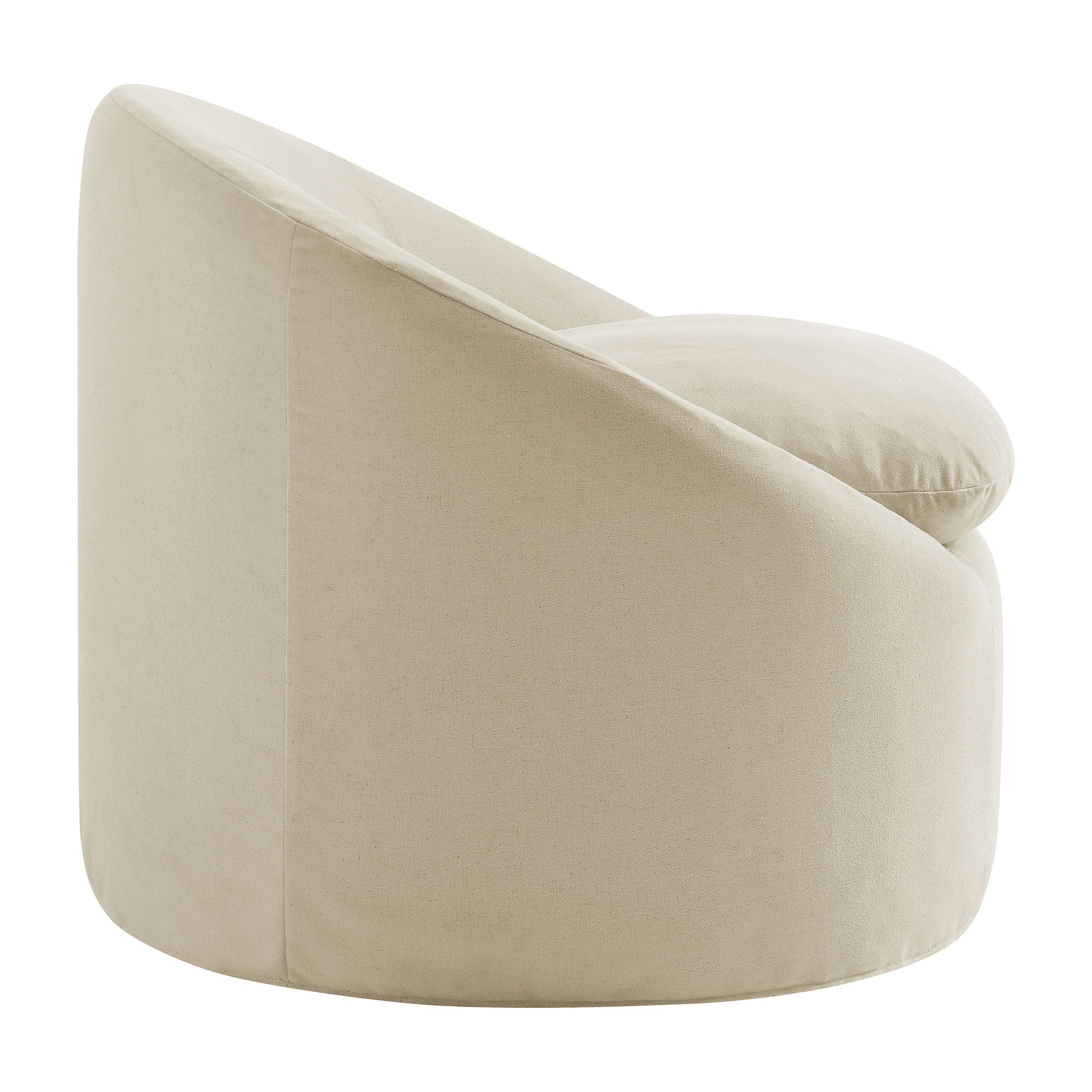Modway EEI-7358 Sadie Slipcovered Linen-Blend Round Accent Chair
