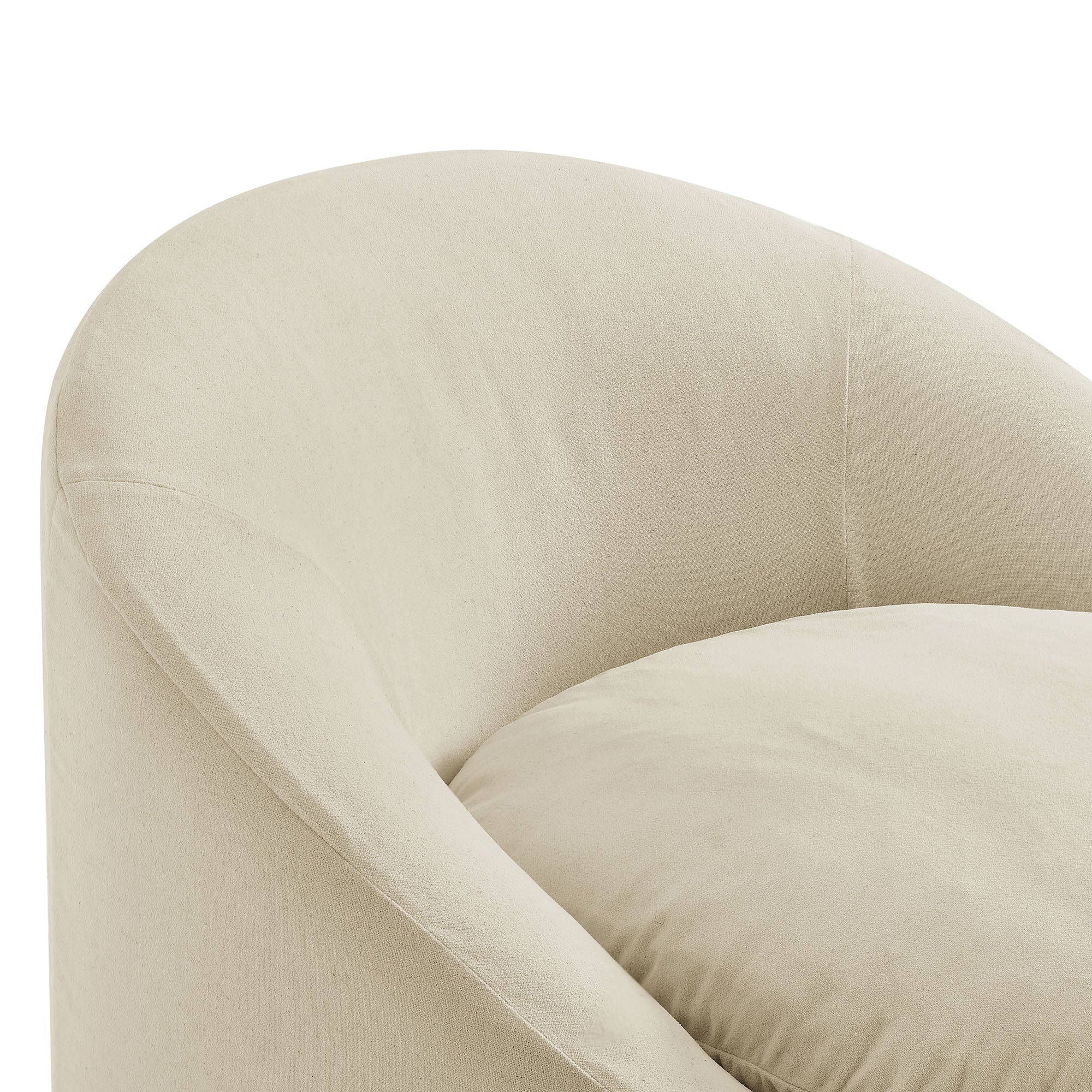 Modway EEI-7358 Sadie Slipcovered Linen-Blend Round Accent Chair