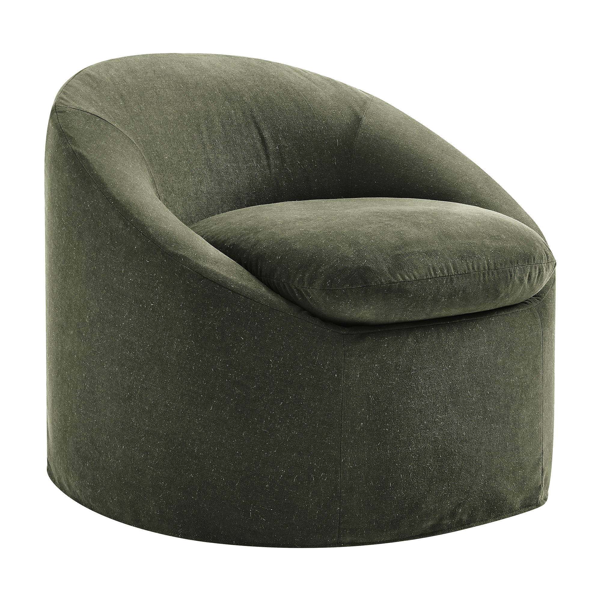 Modway EEI-7358 Sadie Slipcovered Linen-Blend Round Accent Chair