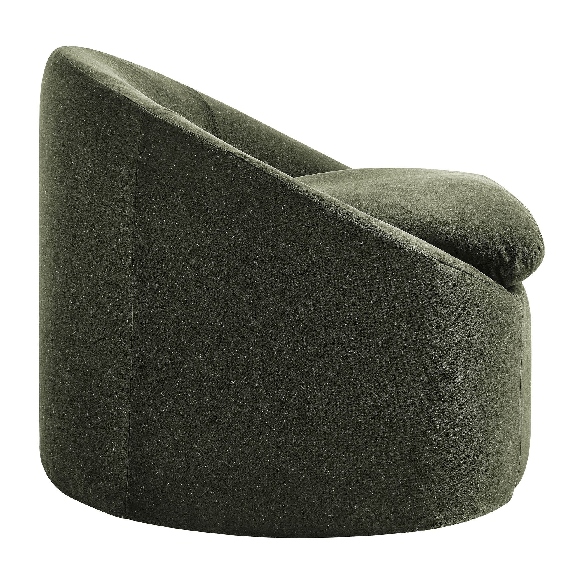 Modway EEI-7358 Sadie Slipcovered Linen-Blend Round Accent Chair