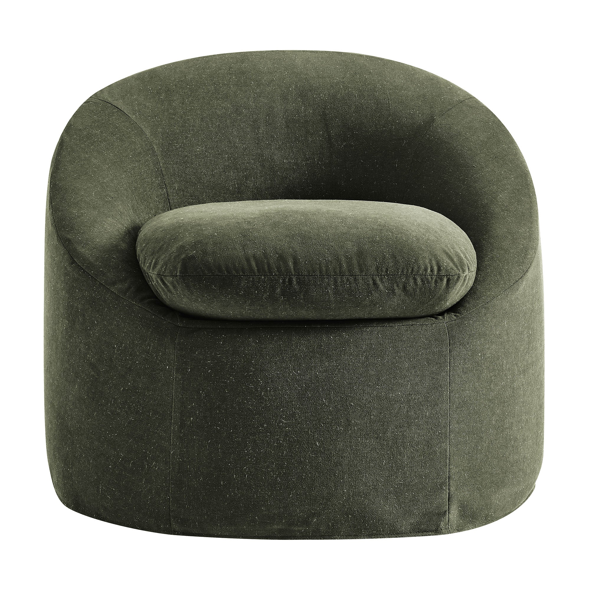 Modway EEI-7358 Sadie Slipcovered Linen-Blend Round Accent Chair