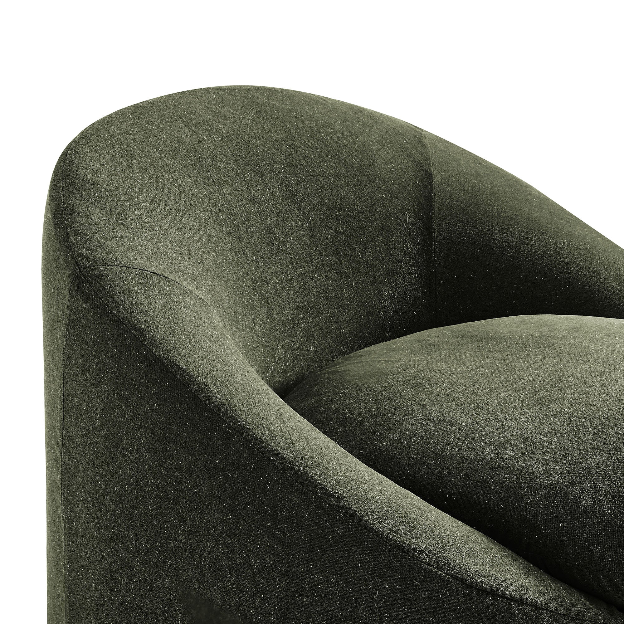 Modway EEI-7358 Sadie Slipcovered Linen-Blend Round Accent Chair