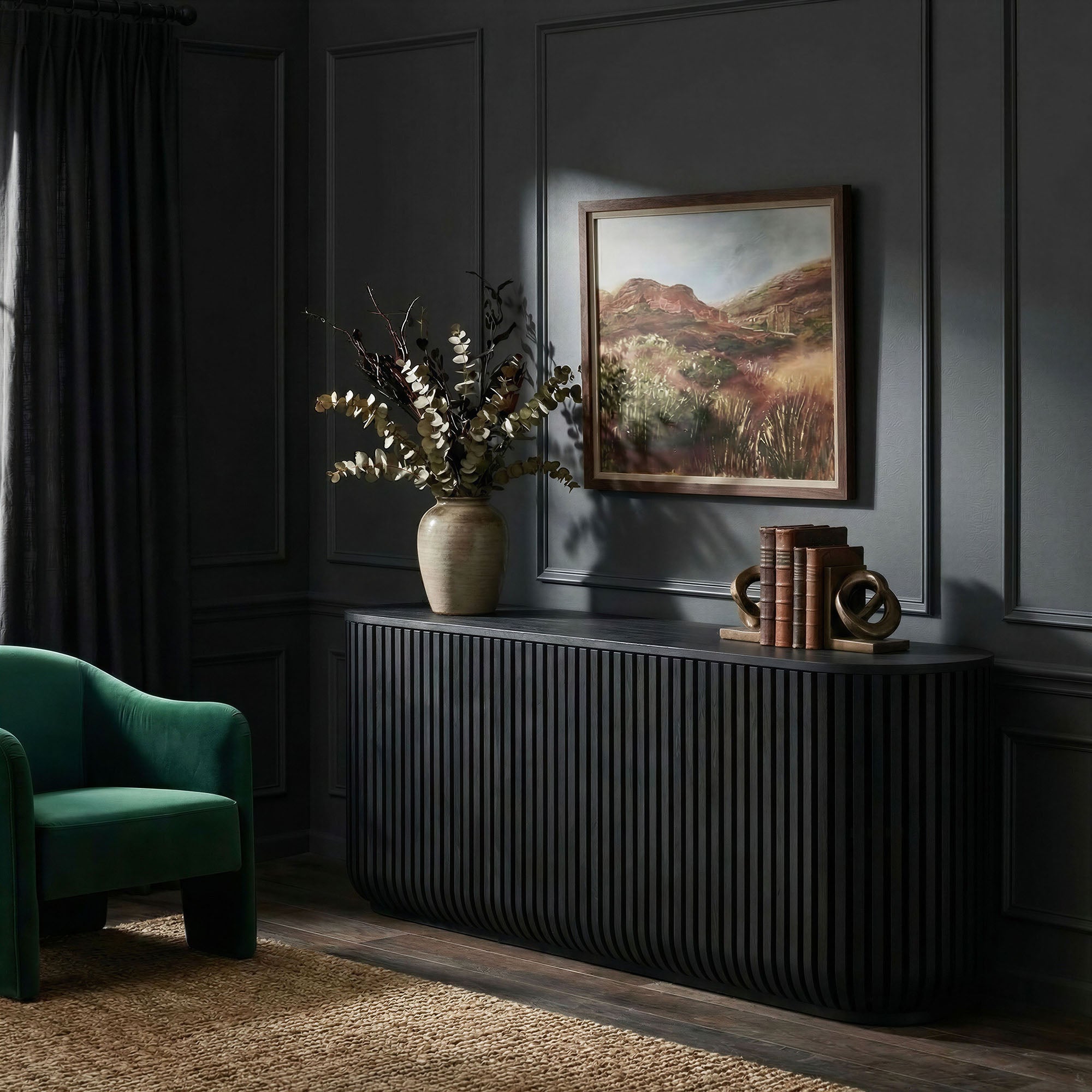 Modway Fortitude 75" Curved Sideboard Storage Cabinet EEI-7359