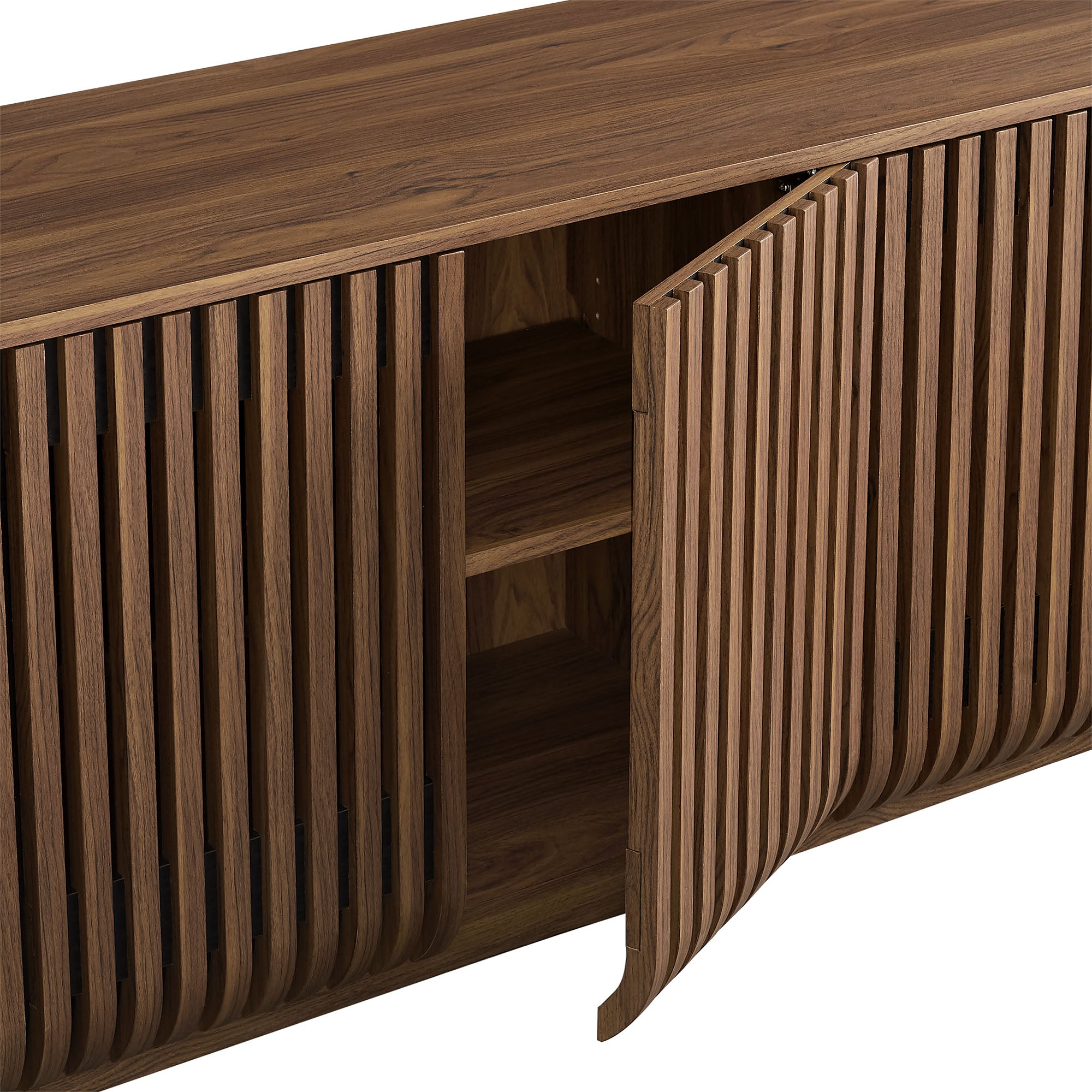 Modway Fortitude 75" Curved Sideboard Storage Cabinet