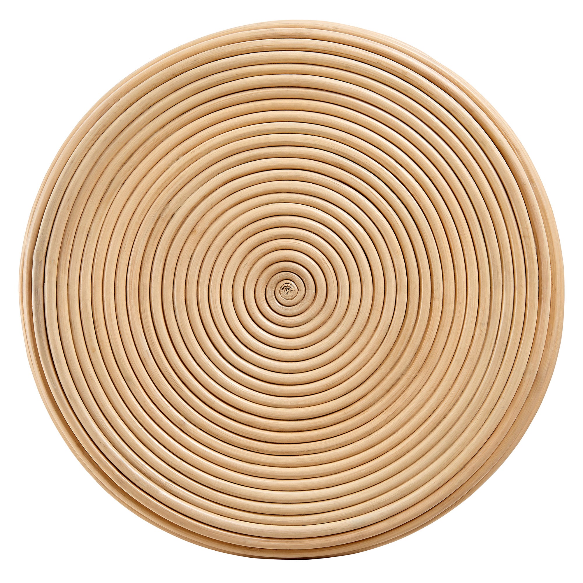 Modway Tavi Hourglass Natural Rattan Round Side Table