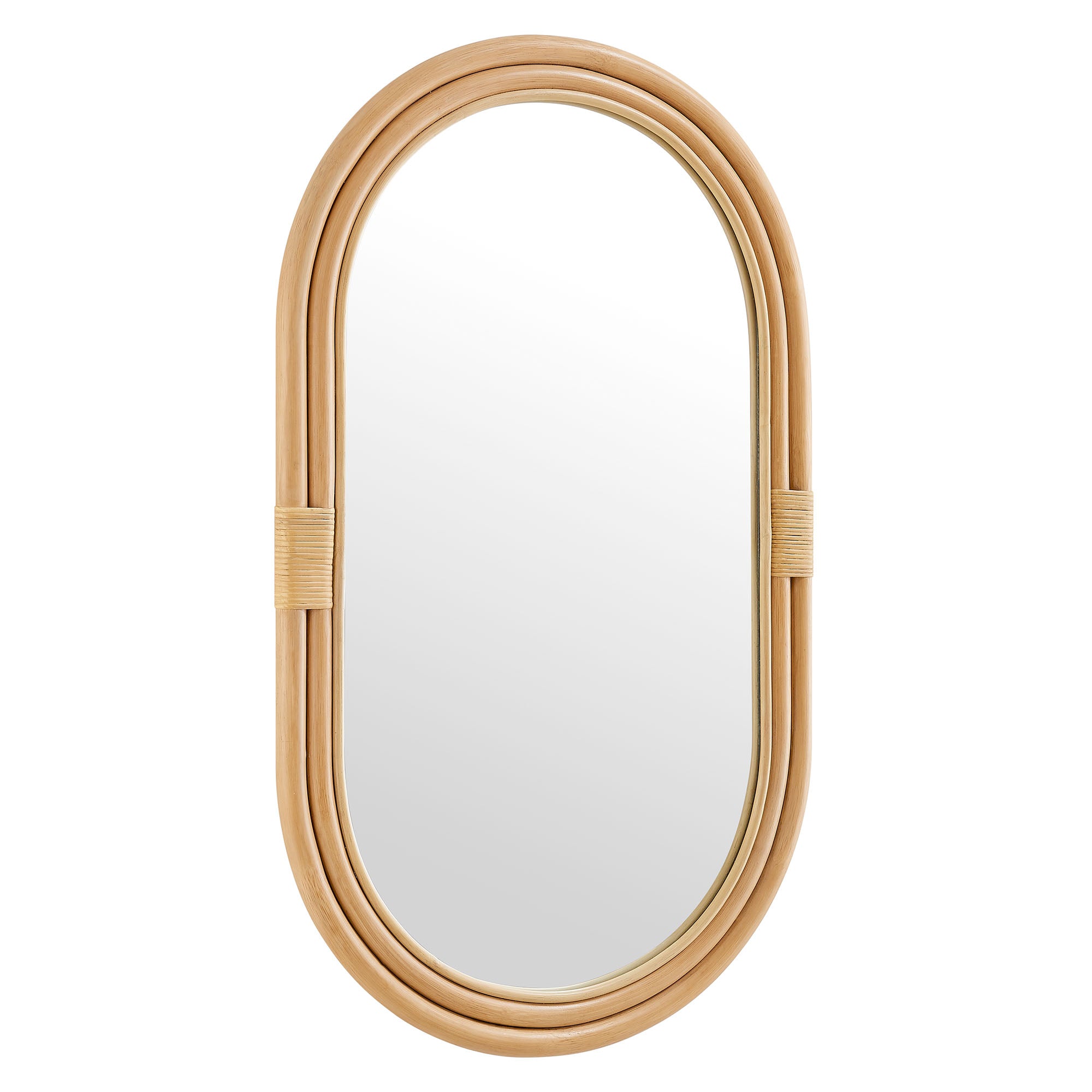 Modway Corsica Oval Rattan Wall Mirror