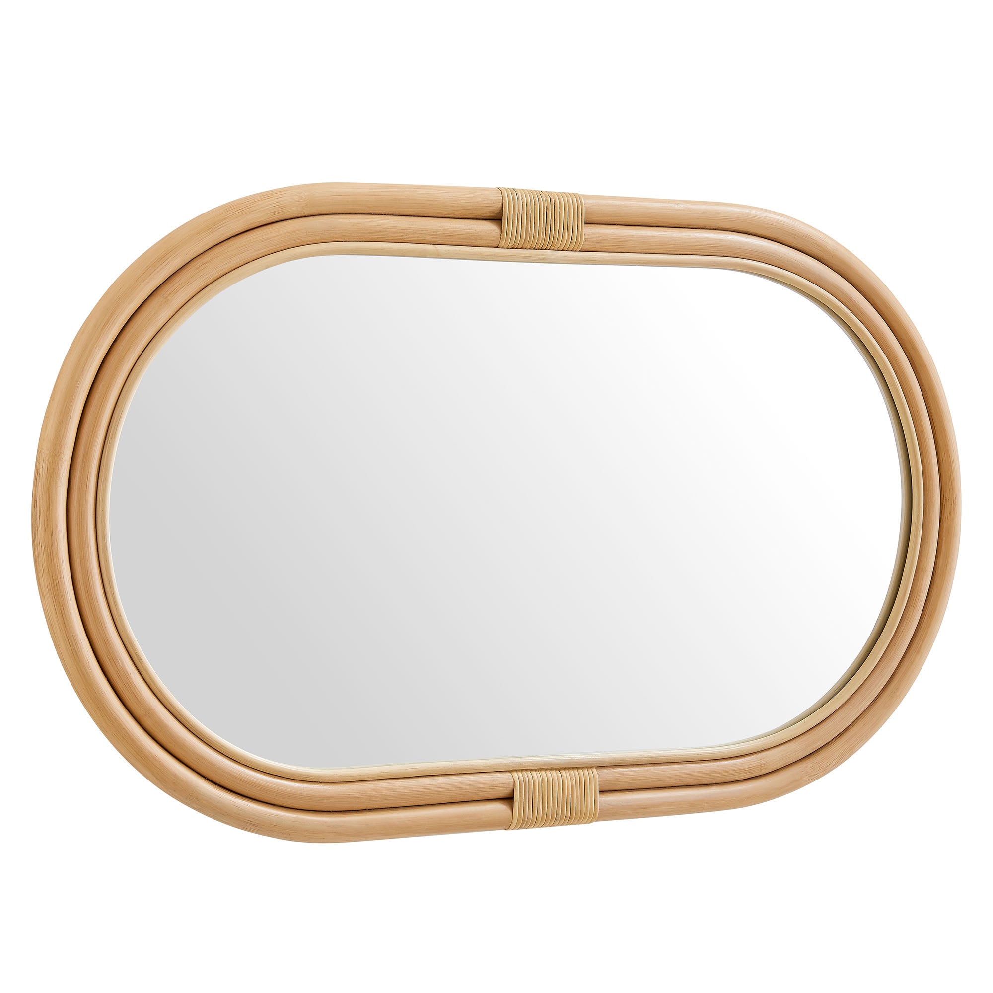 Modway Corsica Oval Rattan Wall Mirror
