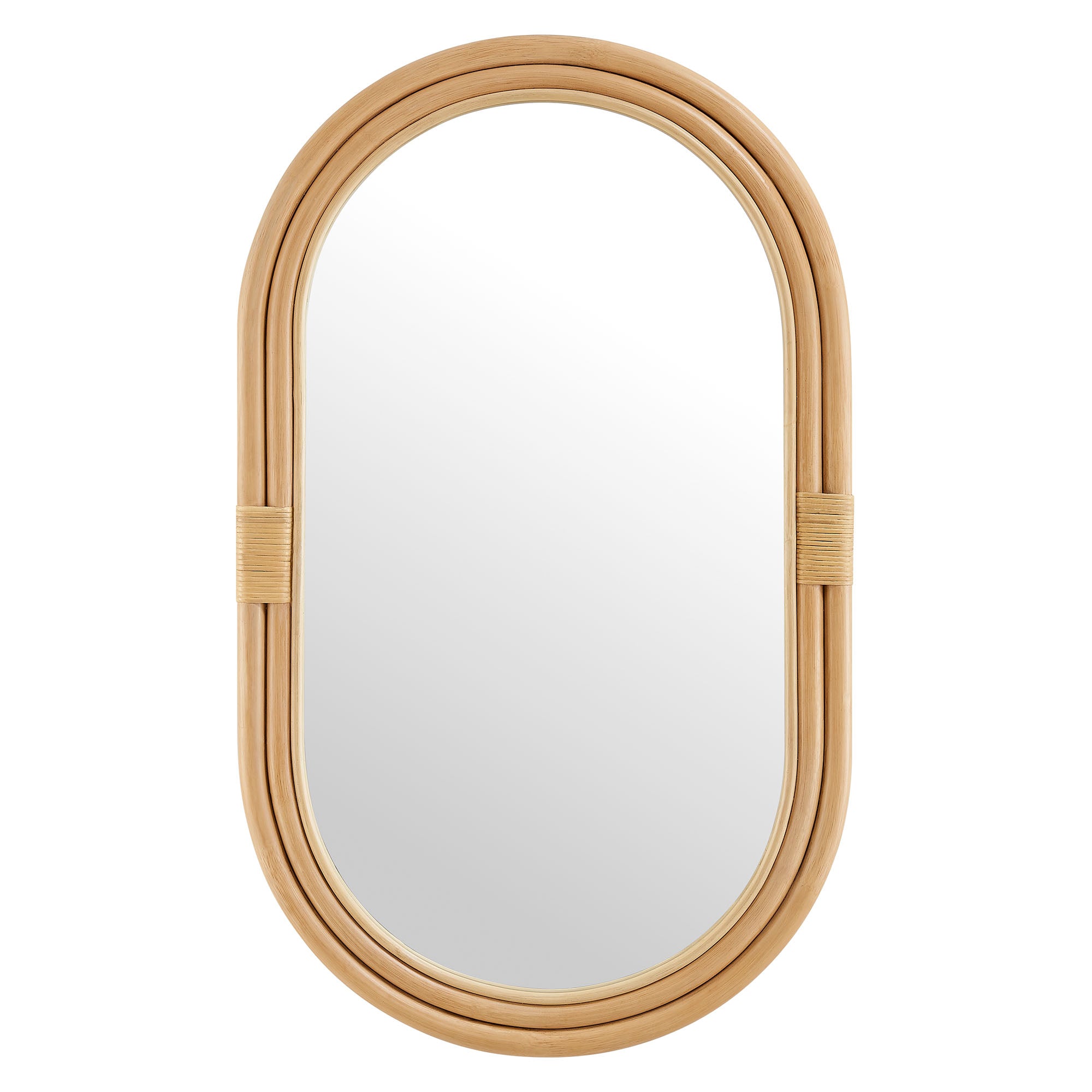 Modway Corsica Oval Rattan Wall Mirror
