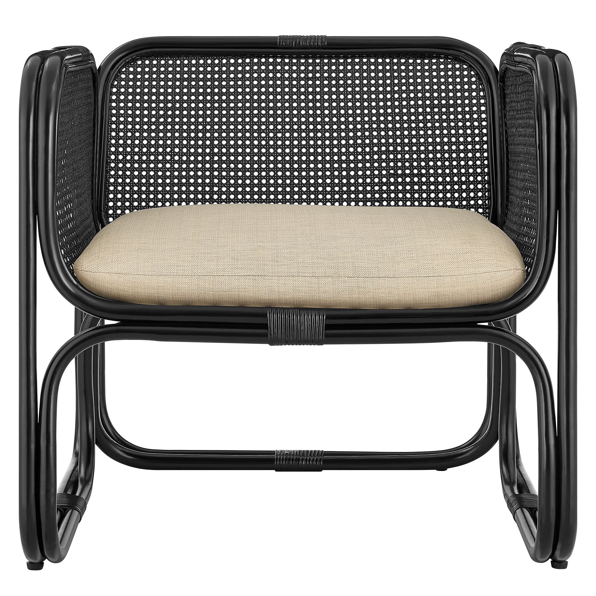 Modway Ellis Natural Rattan Accent Armchair
