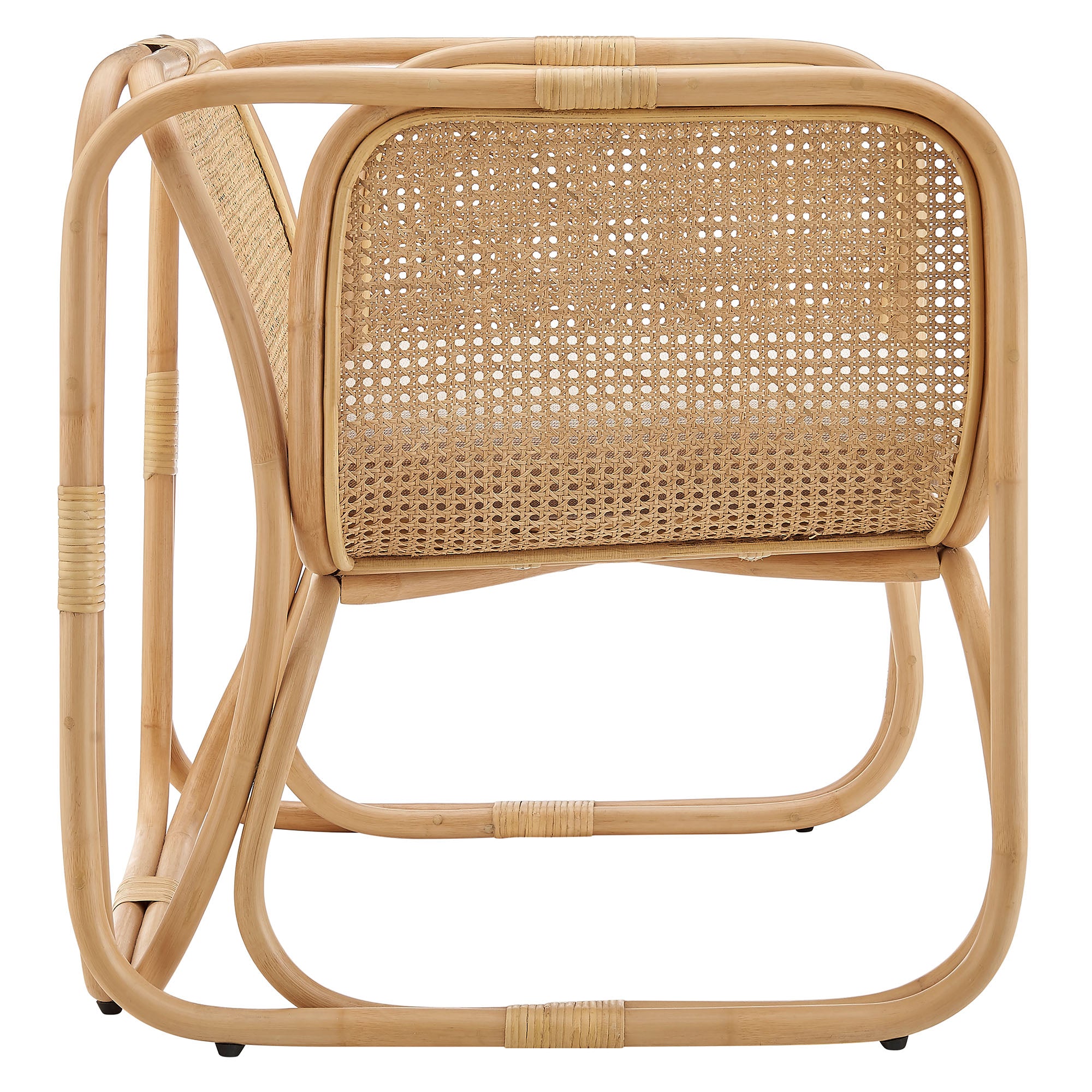 Modway Ellis Natural Rattan Accent Armchair