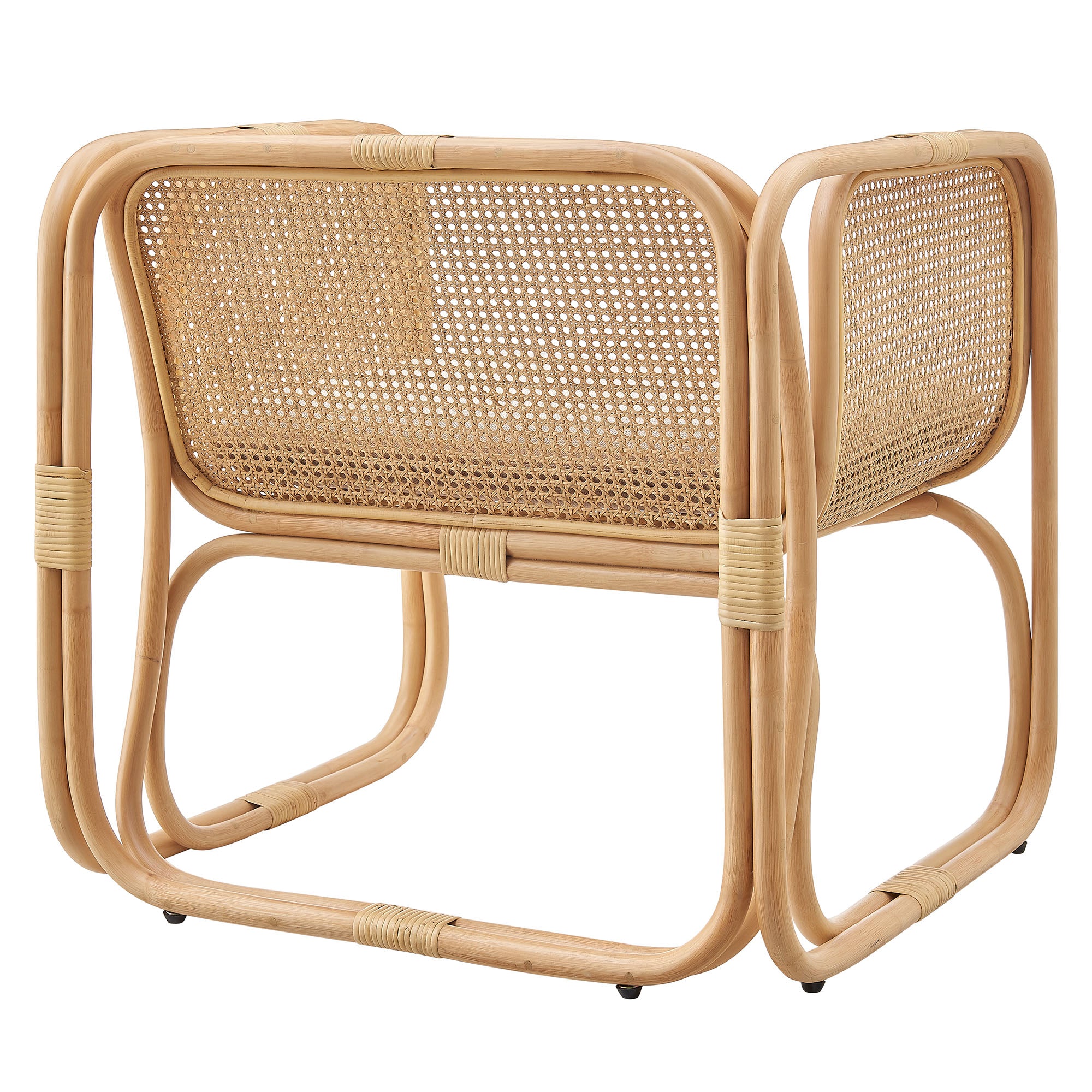 Modway Ellis Natural Rattan Accent Armchair