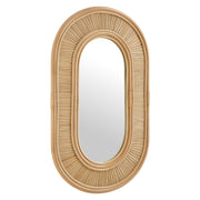 Modway Sovana Oval Rattan Wall Mirror