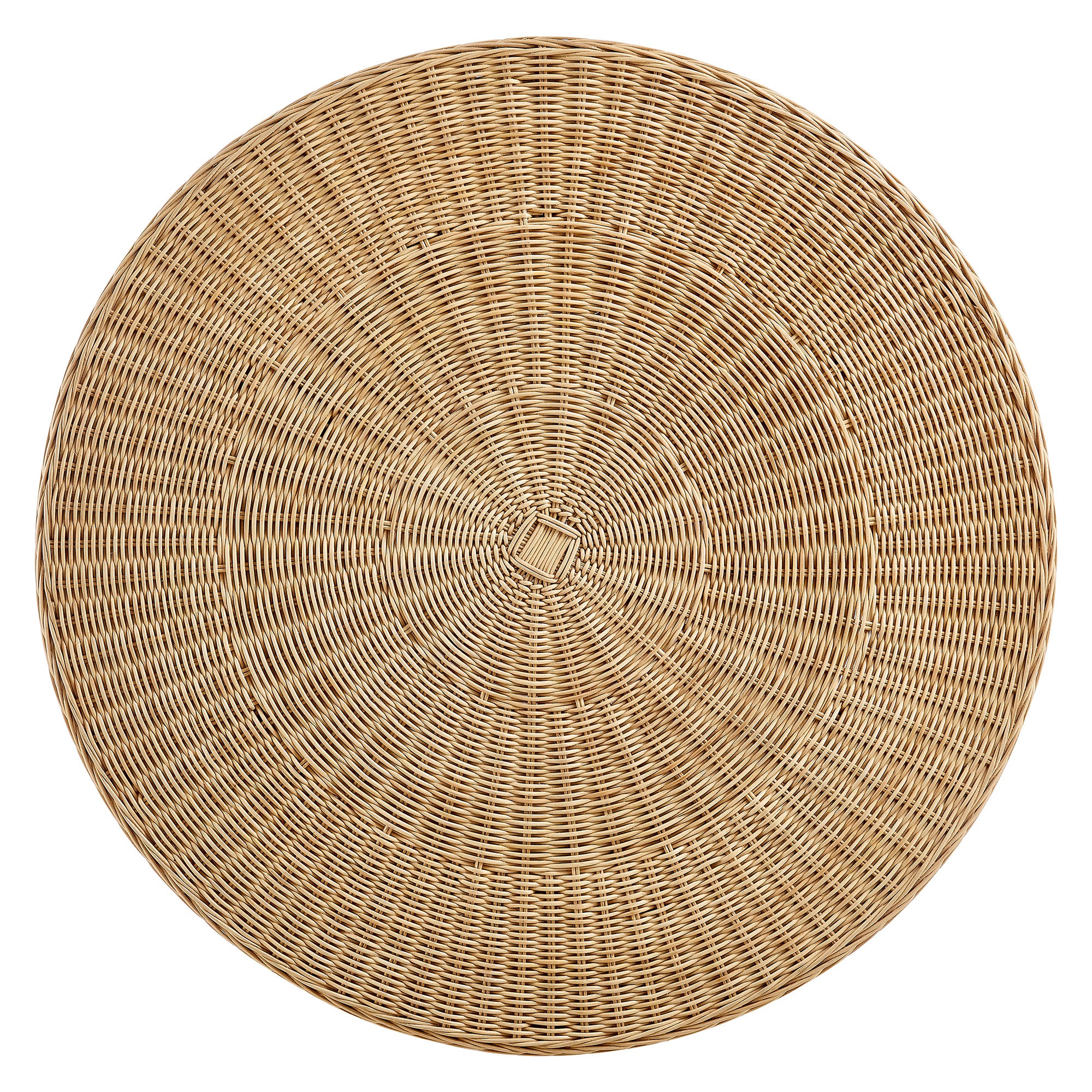 Modway Ainsley 32 Inch Round Natural Rattan Coffee Table