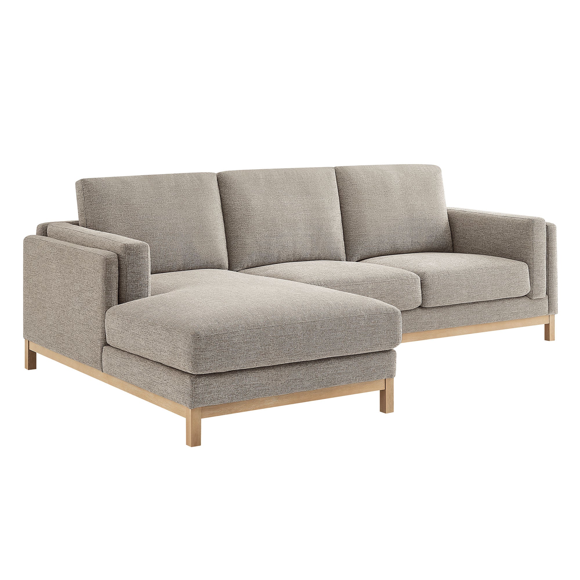 Modway Roscoe Left-Facing Fabric Sectional Sofa with Chaise