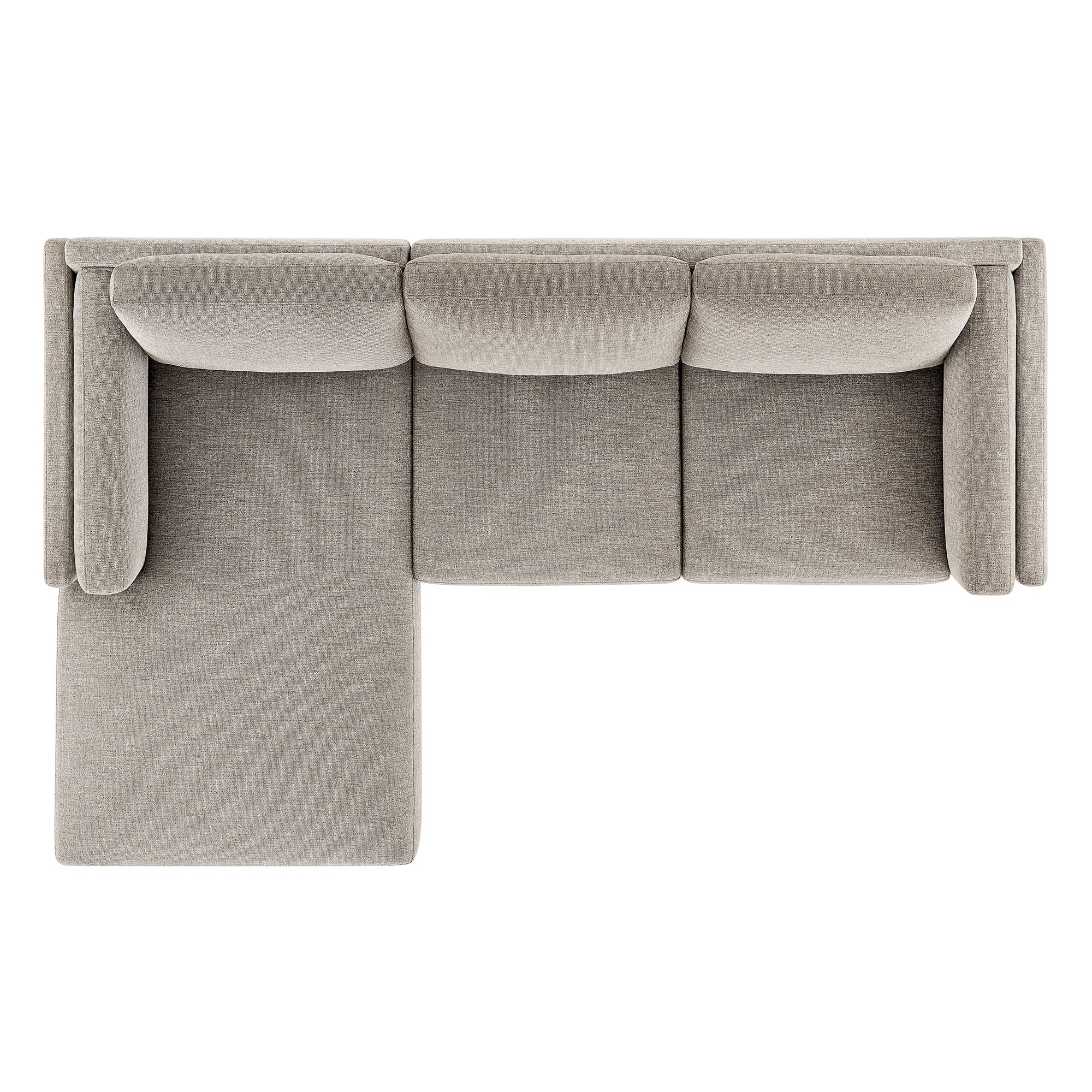 Modway Roscoe Left-Facing Fabric Sectional Sofa with Chaise