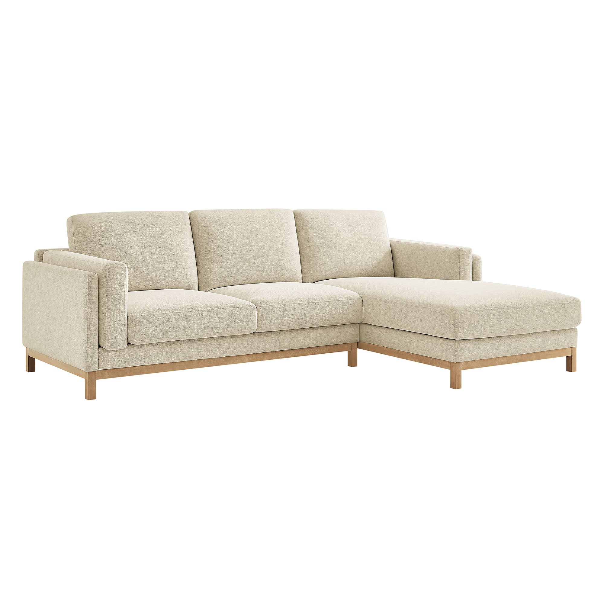 Modway Roscoe Right-Facing Fabric Sectional Sofa with Chaise