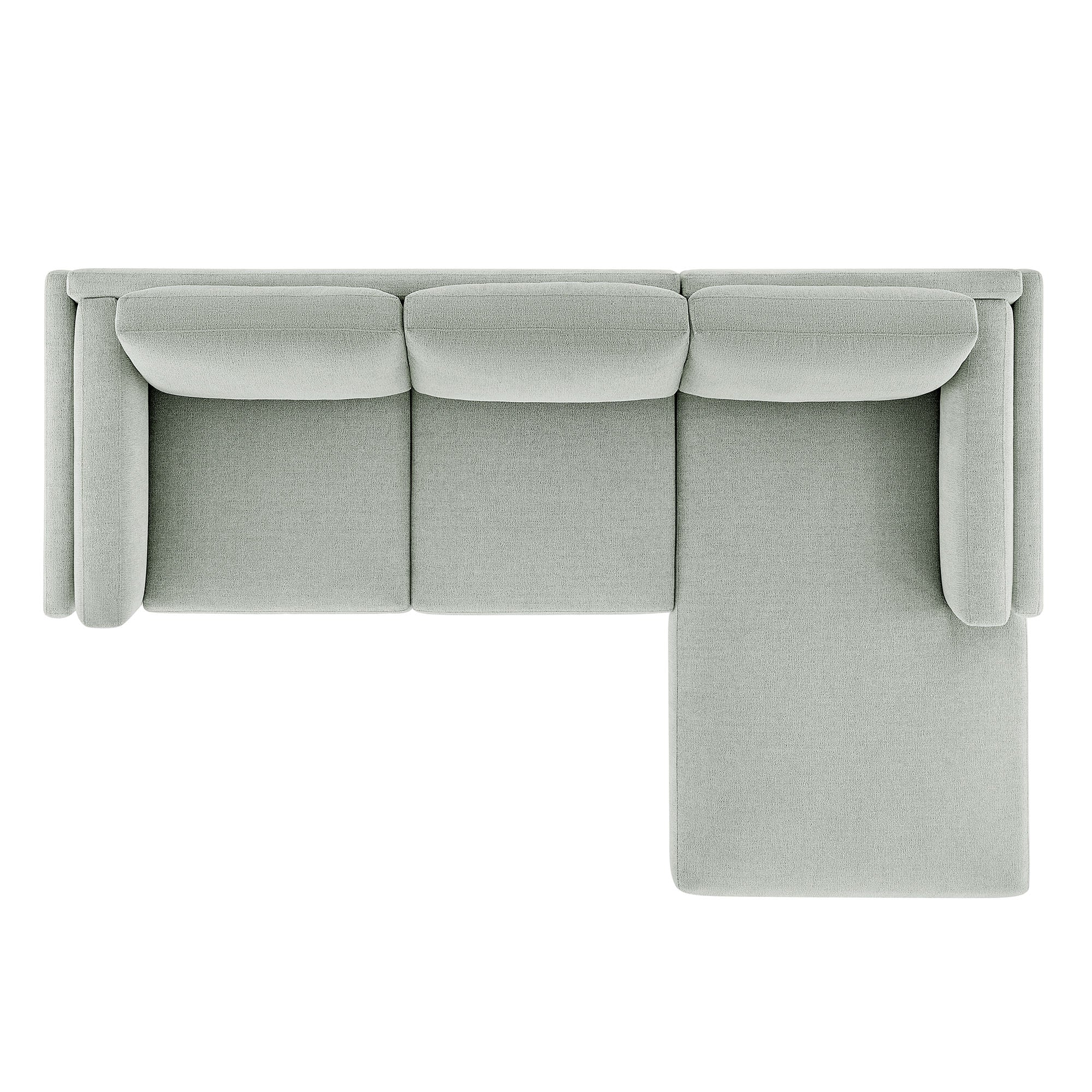 Modway Roscoe Right-Facing Fabric Sectional Sofa with Chaise
