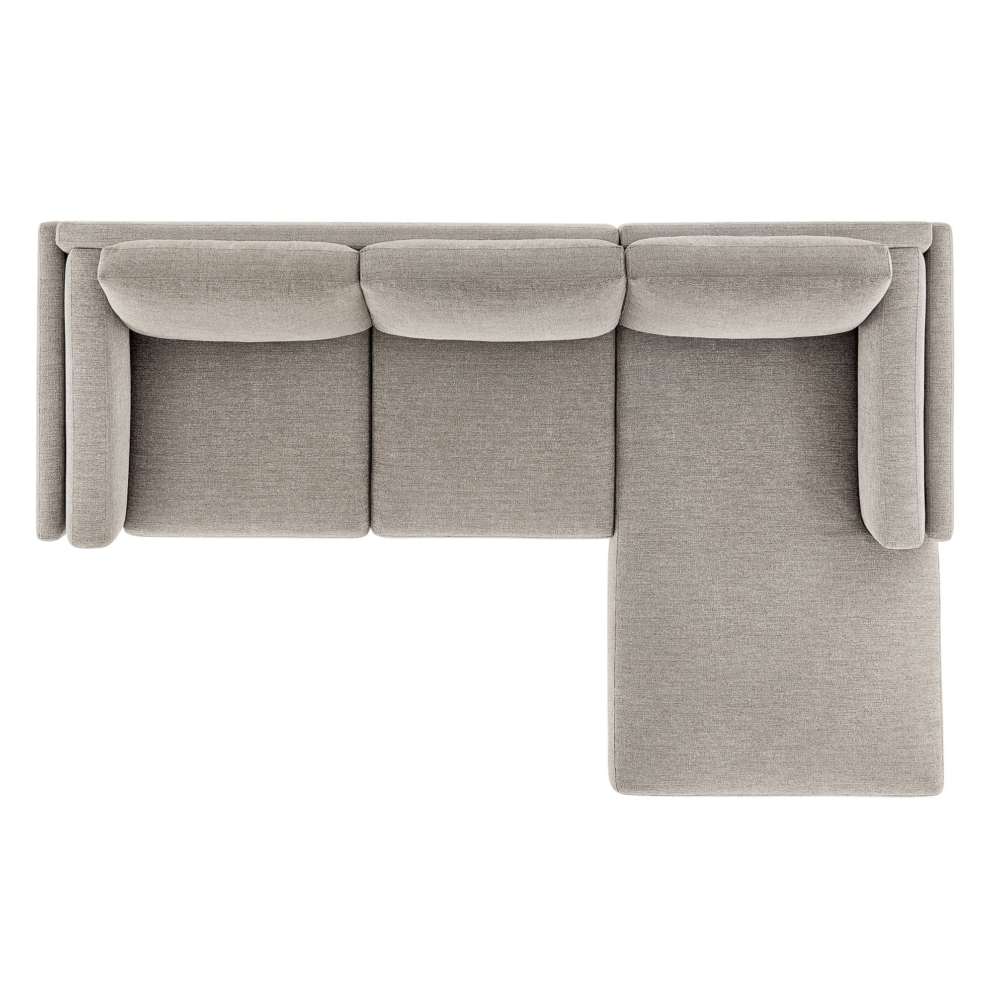 Modway Roscoe Right-Facing Fabric Sectional Sofa with Chaise