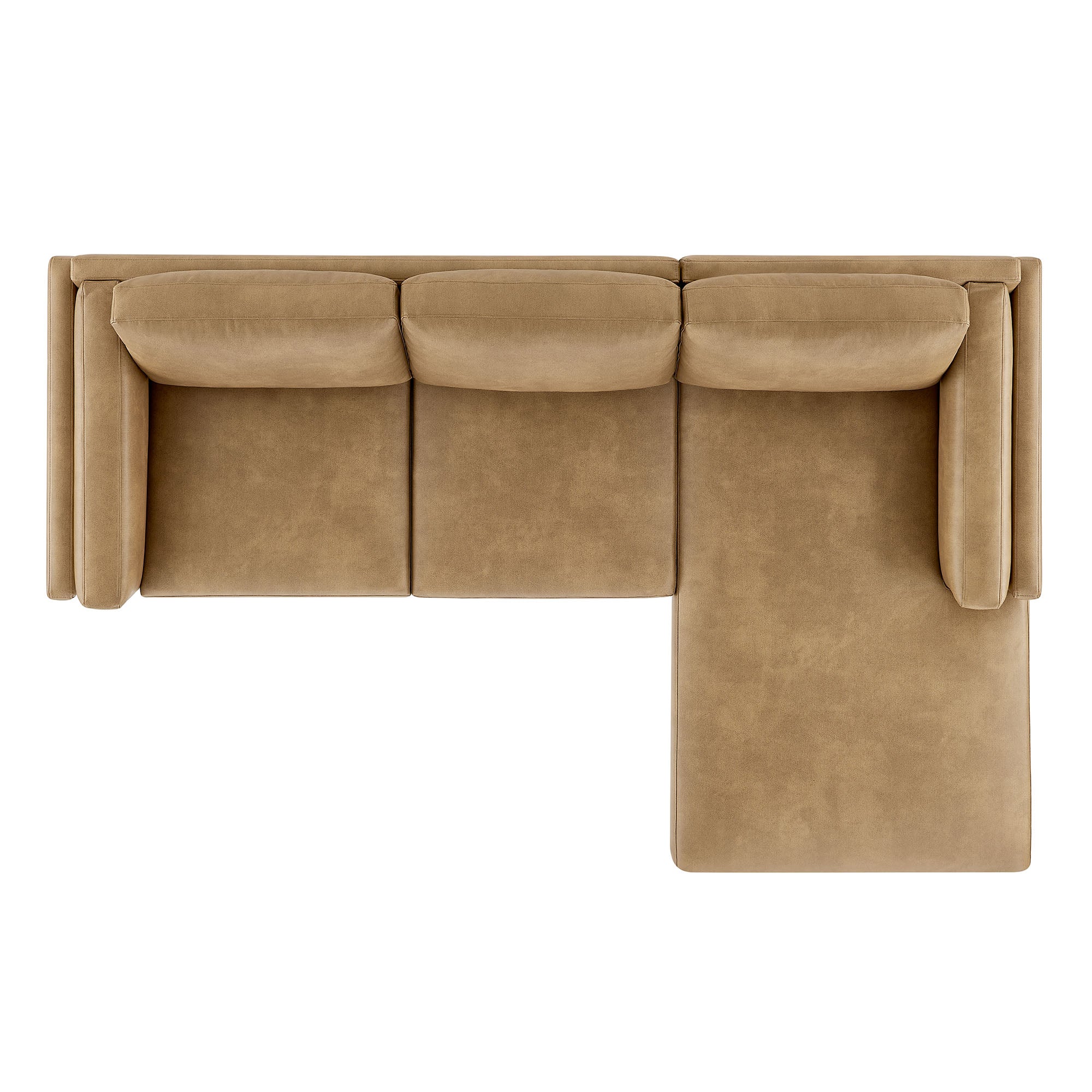 Modway Roscoe Right-Facing Vegan Leather Sectional Sofa with Chaise