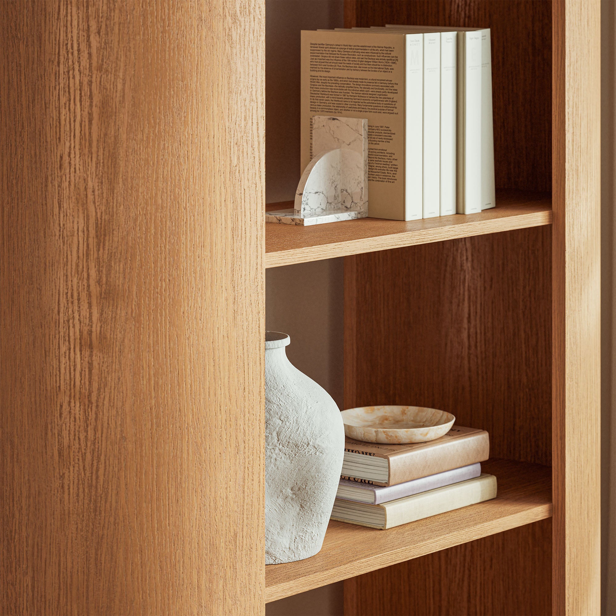 Modway Aspect 74 Inch Curved 4 Tier Bookshelf