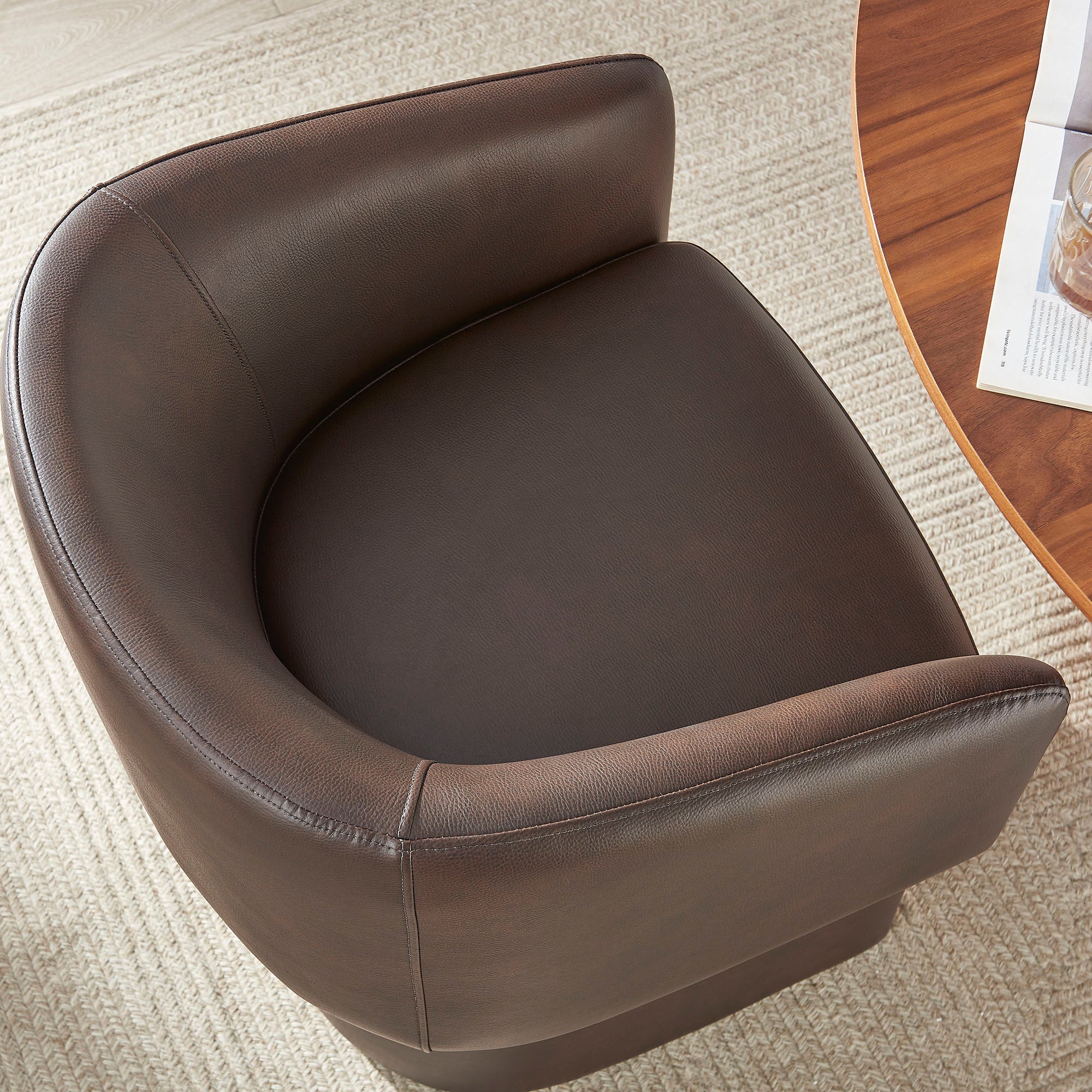 Modway Verity Barrel Back Vegan Leather Dining Chair