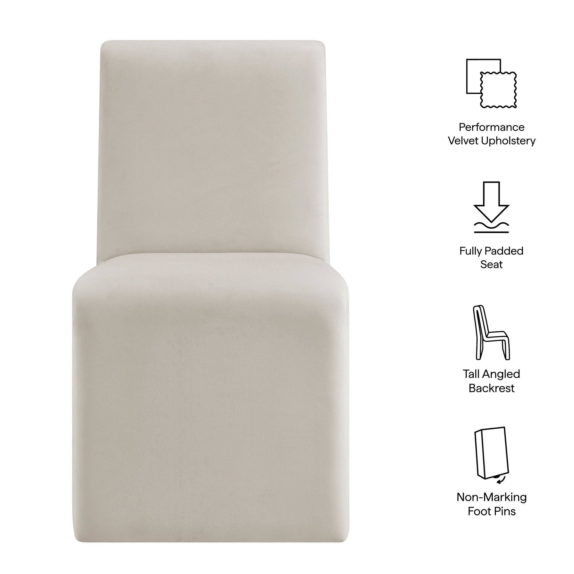 Modway Emory Upholstered Performance Velvet Dining Side Chair