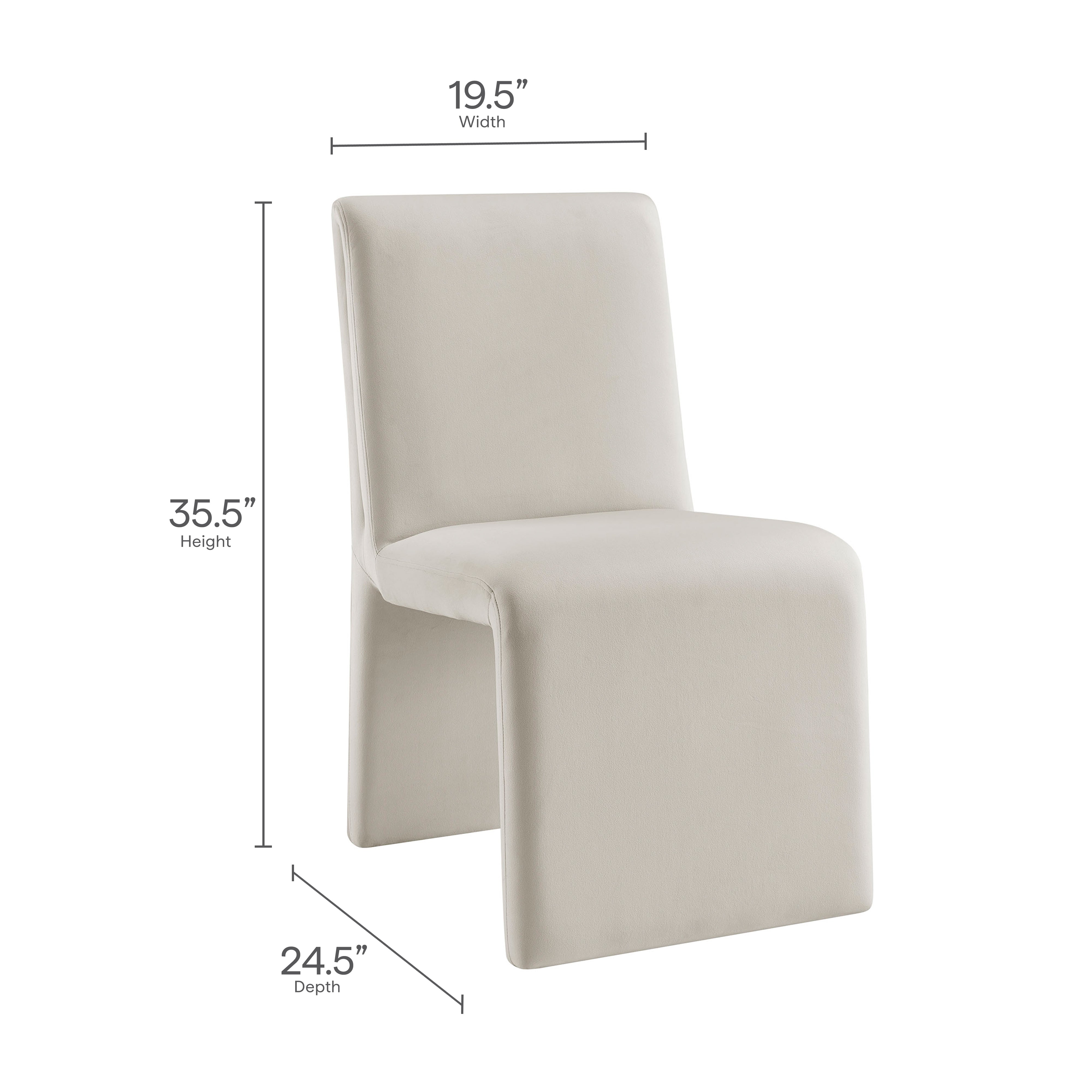 Modway Emory Upholstered Performance Velvet Dining Side Chair