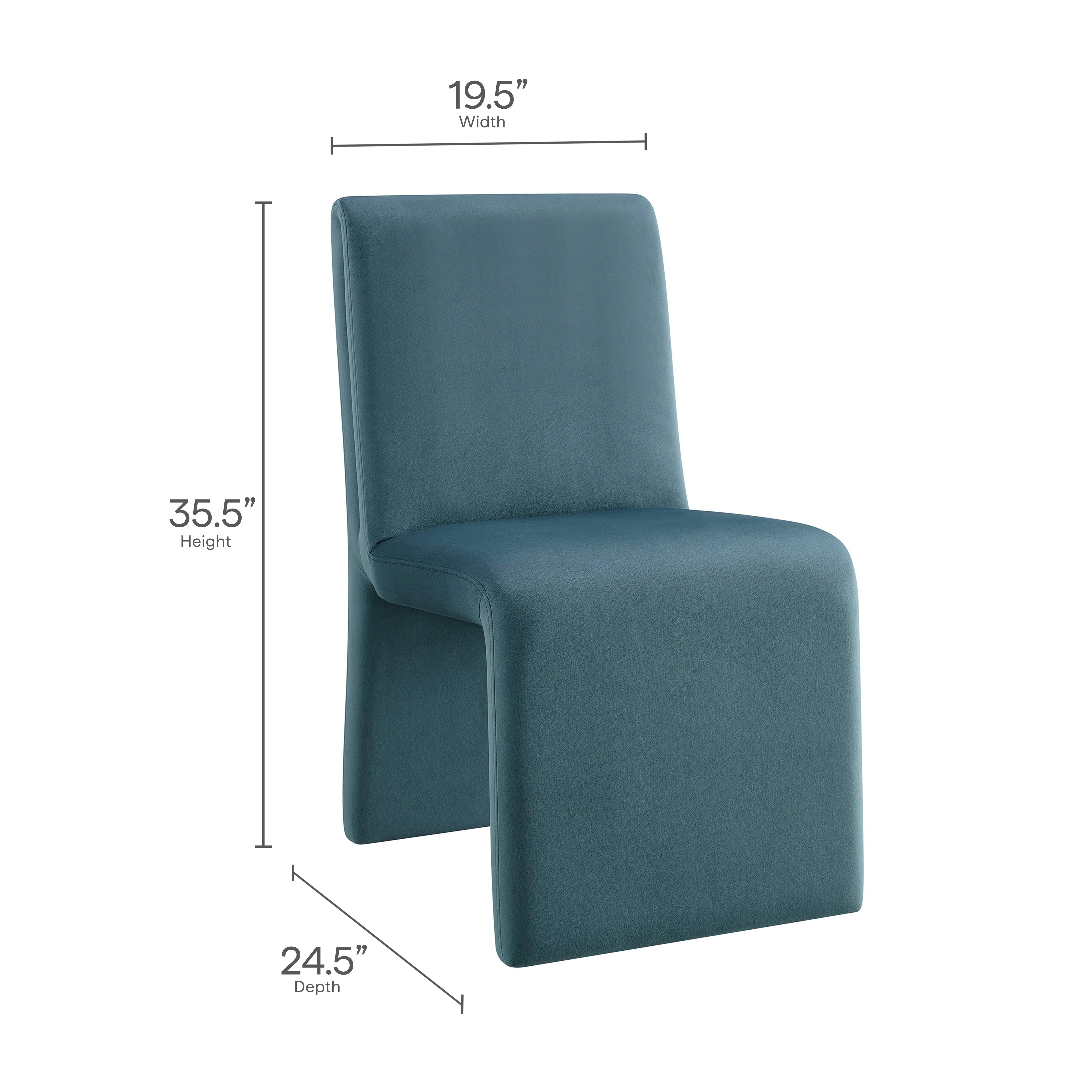 Modway Emory Upholstered Performance Velvet Dining Side Chair