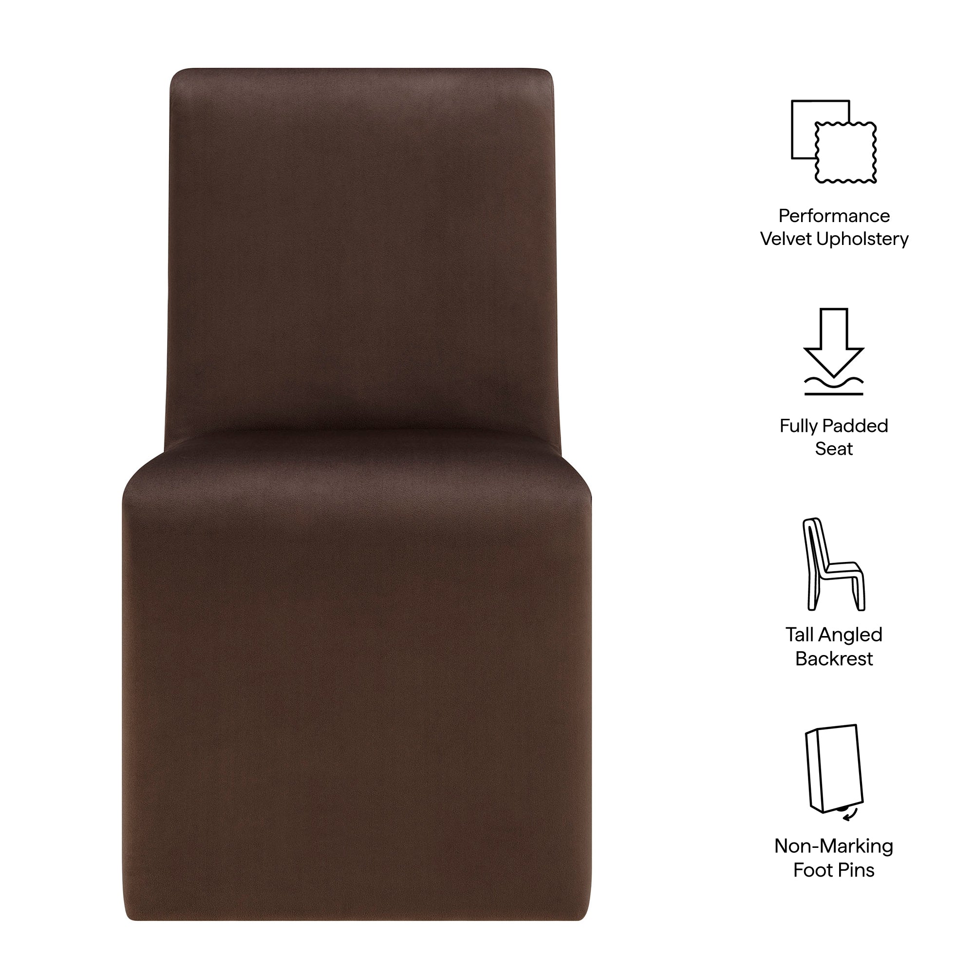 Modway Emory Upholstered Performance Velvet Dining Side Chair